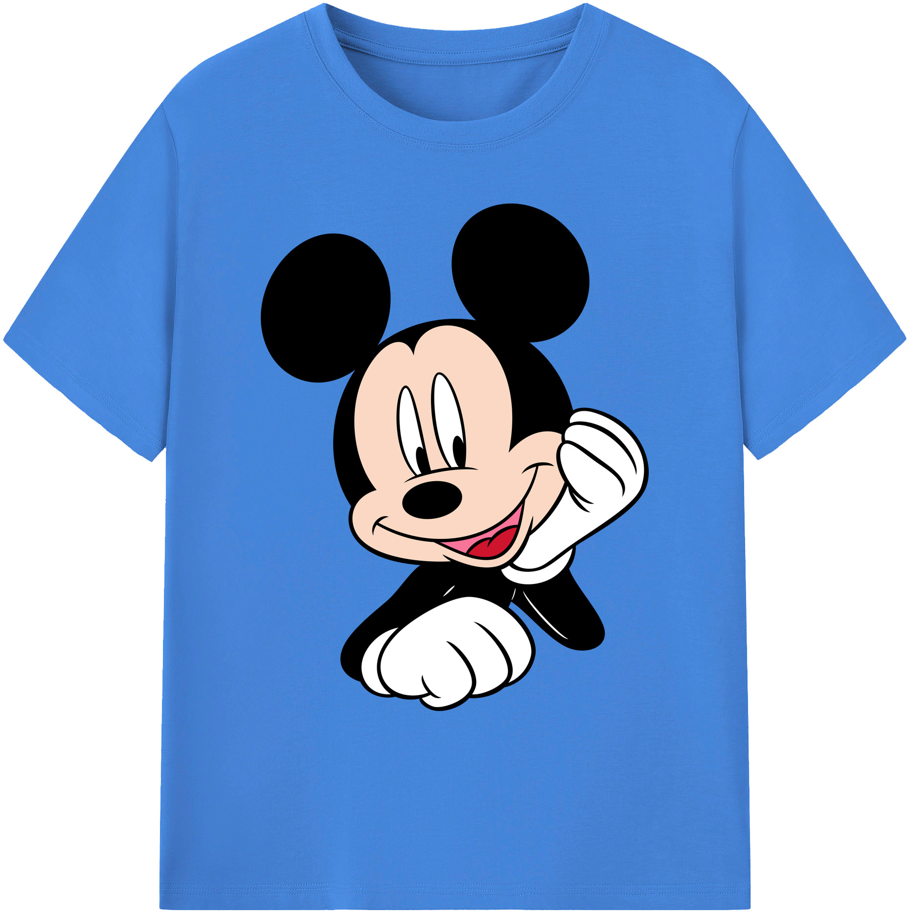 ミッキーマウス Mickey Mouse 綿100％ メンズ半袖Tシャツ｜肌触りやわらか＆通気性