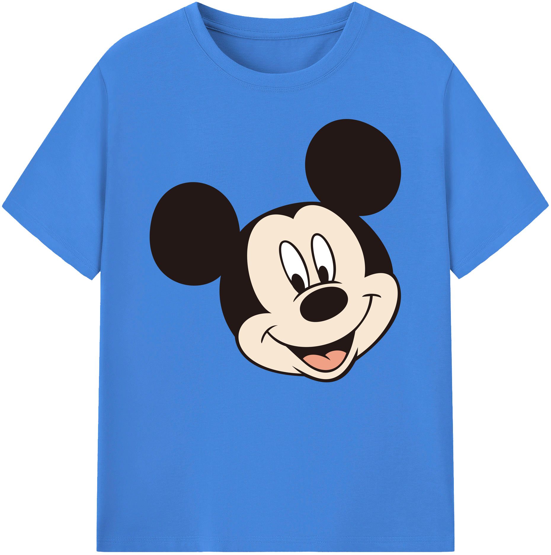 ミッキーマウス Mickey Mouse 綿100％ メンズ半袖Tシャツ｜肌触りやわらか＆通気性