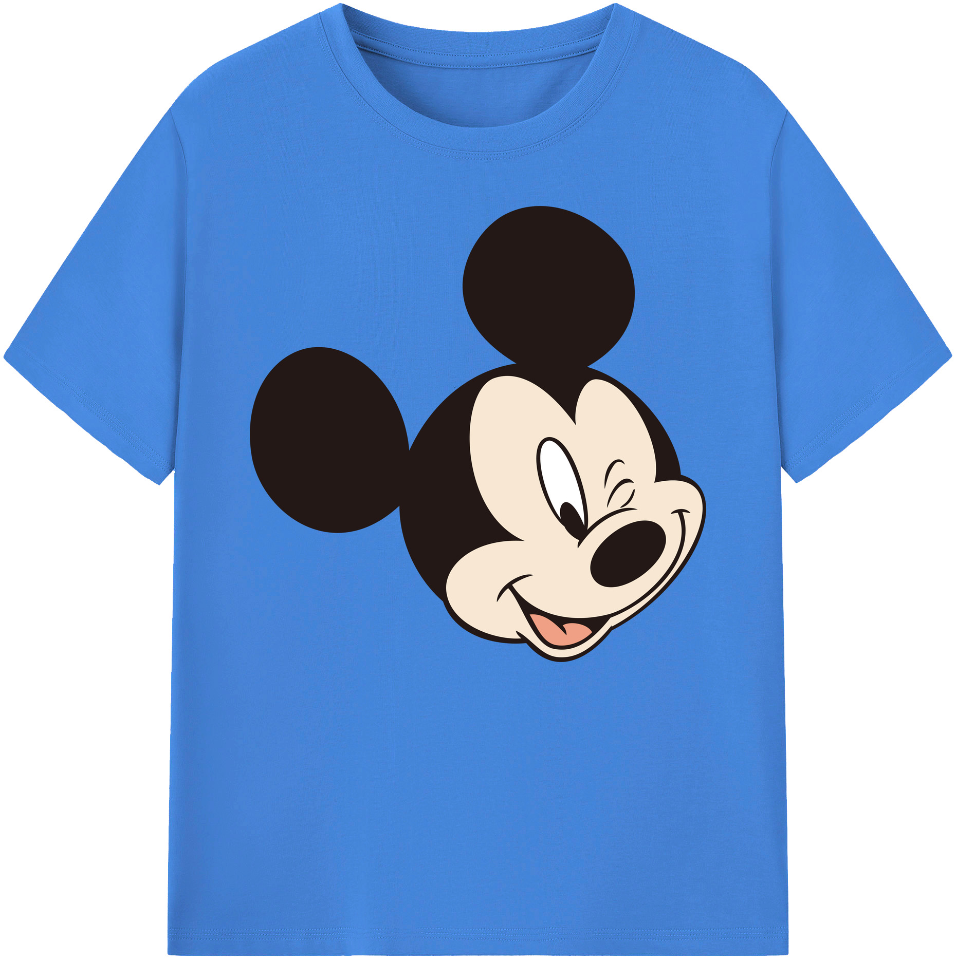 ミッキーマウス Mickey Mouse 綿100％ メンズ半袖Tシャツ｜肌触りやわらか＆通気性