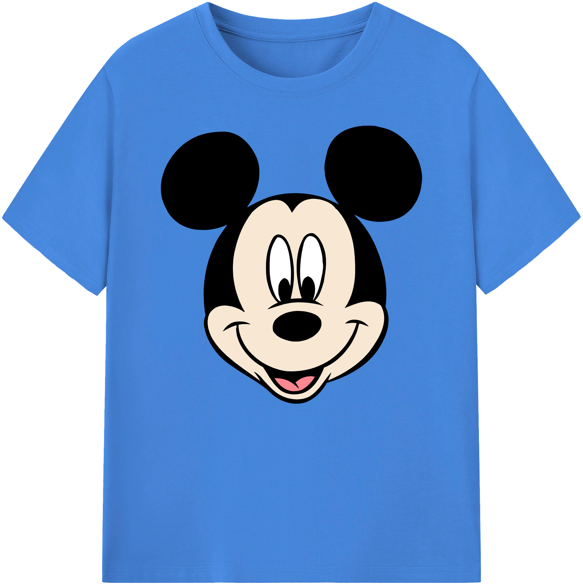 ミッキーマウス Mickey Mouse 綿100％ メンズ半袖Tシャツ｜肌触りやわらか＆通気性
