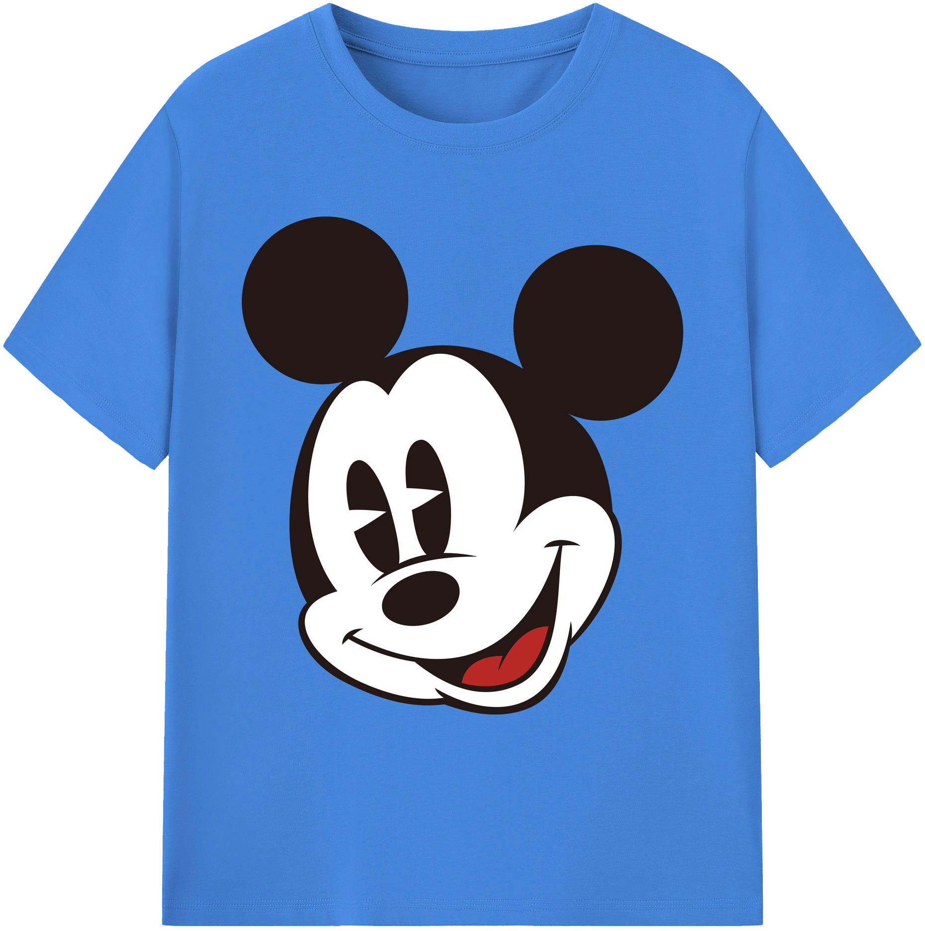 ミッキーマウス Mickey Mouse 綿100％ メンズ半袖Tシャツ｜肌触りやわらか＆通気性