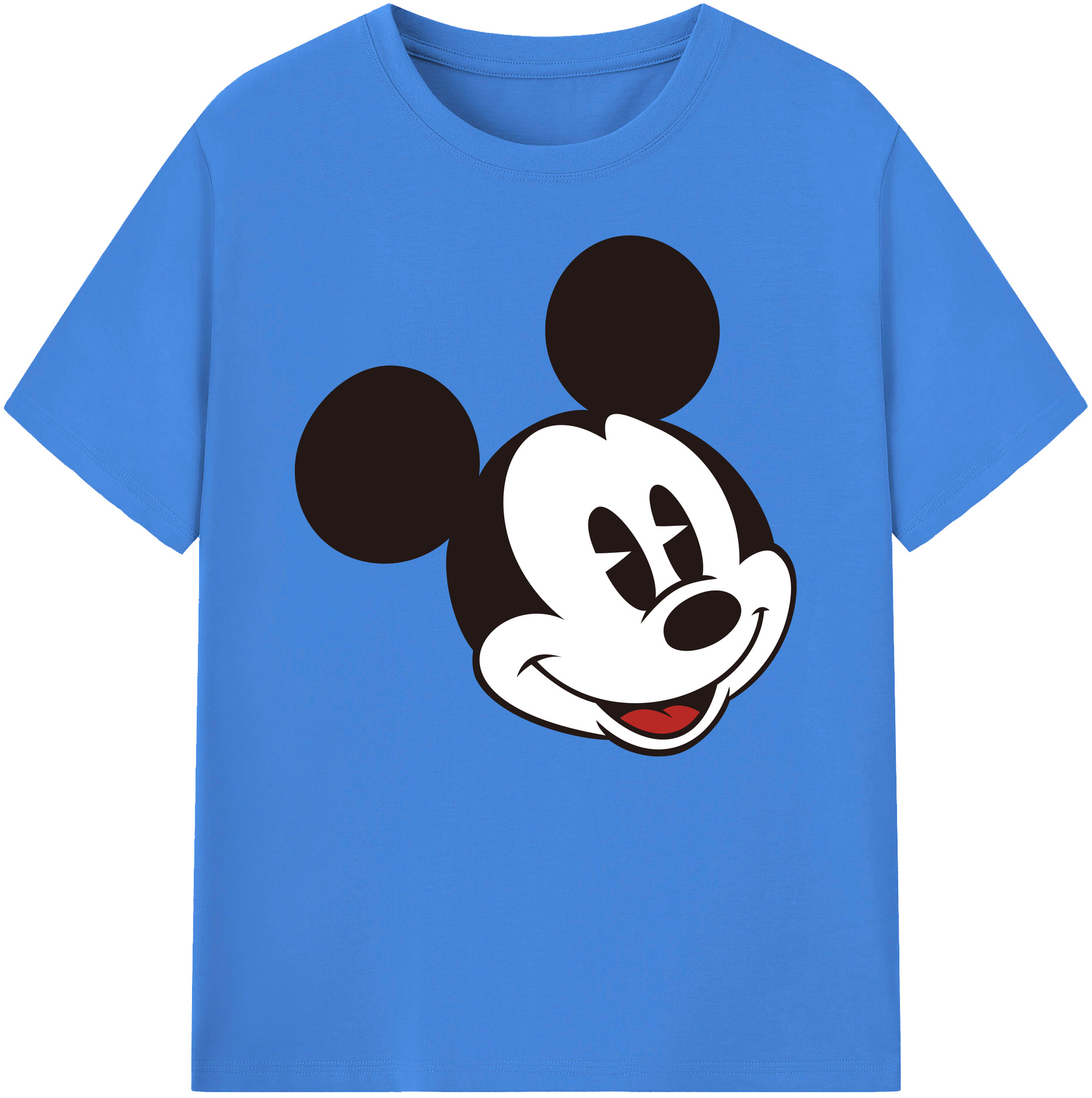 ミッキーマウス Mickey Mouse 綿100％ メンズ半袖Tシャツ｜肌触りやわらか＆通気性