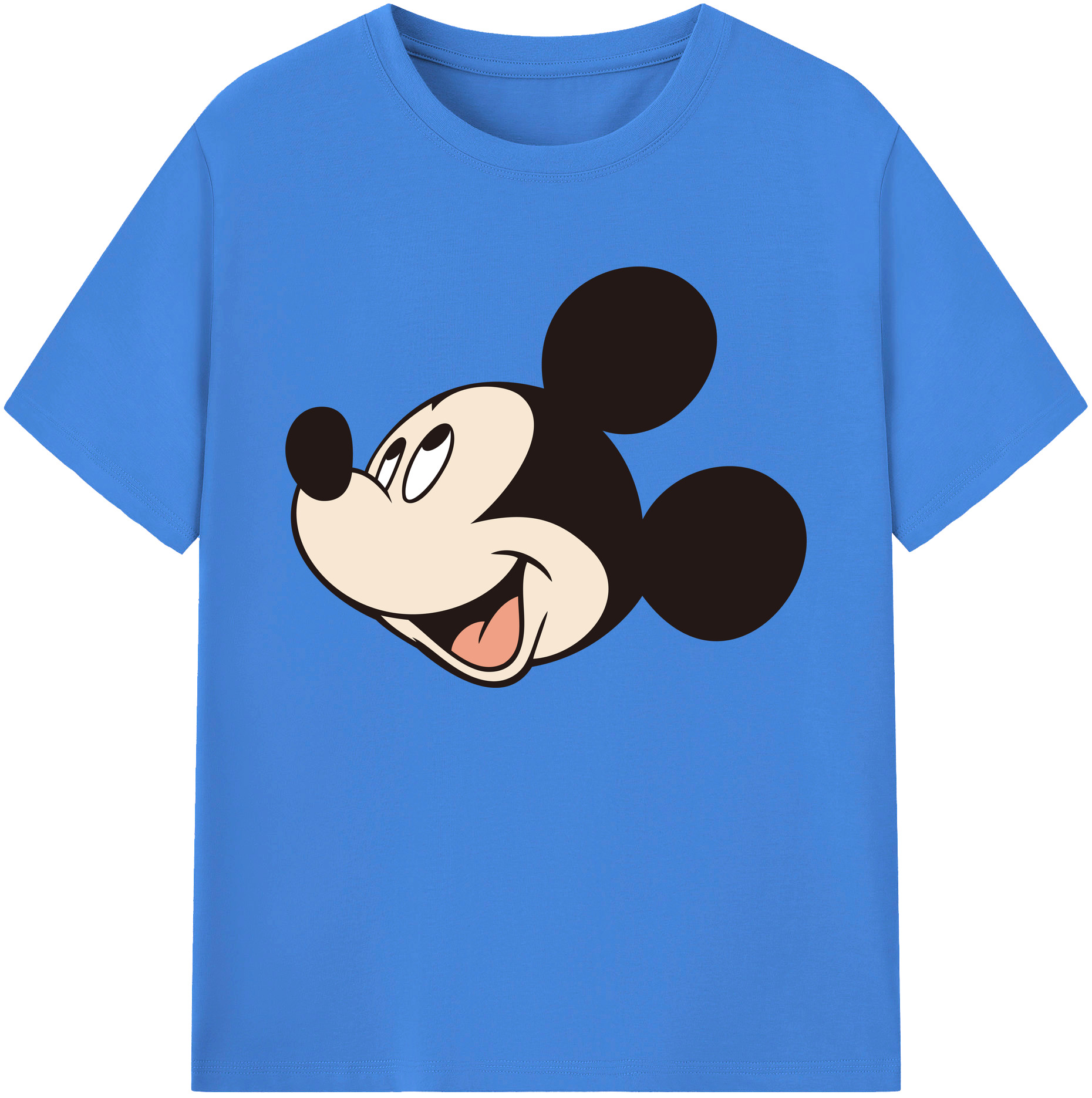 ミッキーマウス Mickey Mouse 綿100％ メンズ半袖Tシャツ｜肌触りやわらか＆通気性