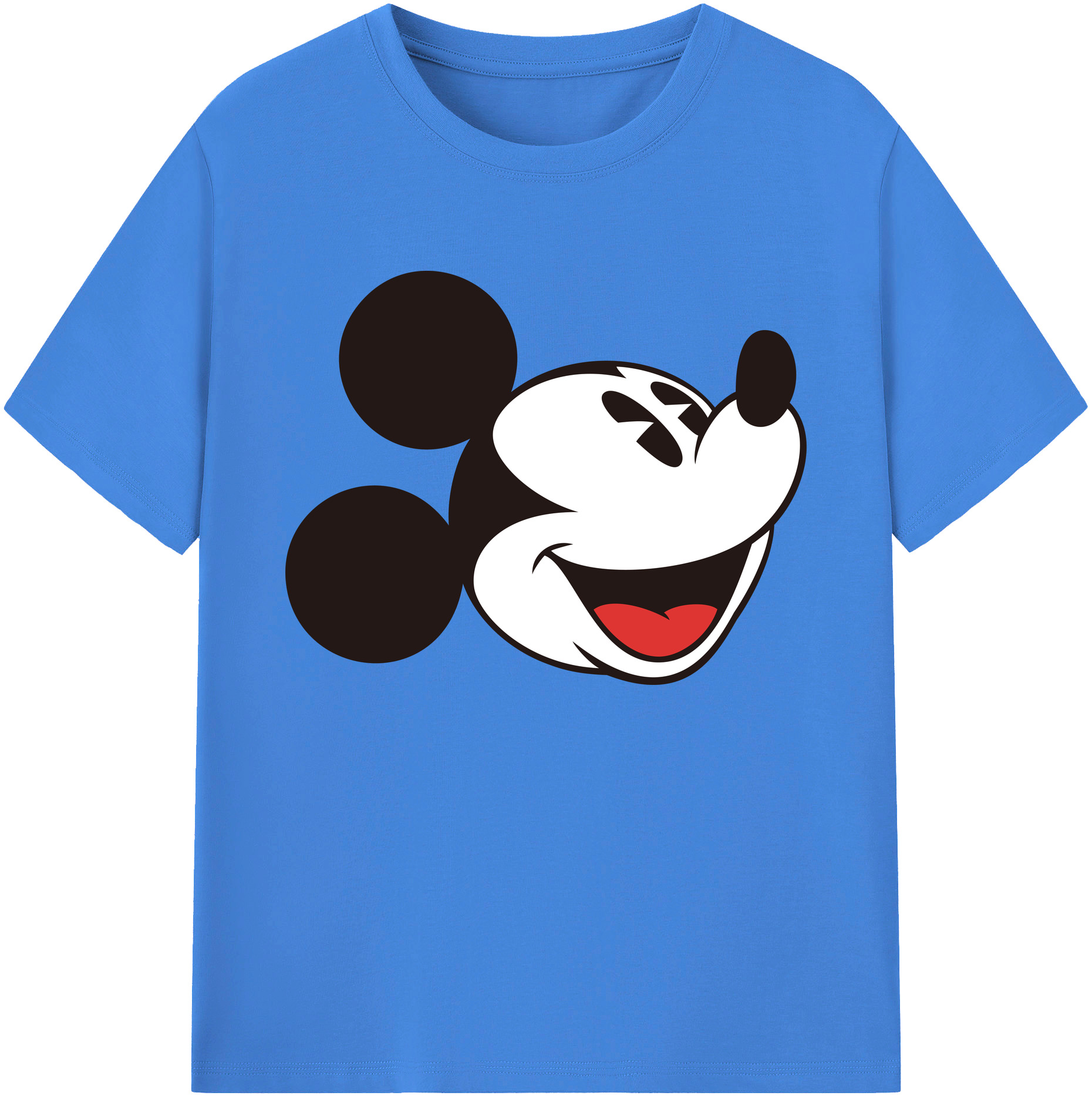 ミッキーマウス Mickey Mouse 綿100％ メンズ半袖Tシャツ｜肌触りやわらか＆通気性