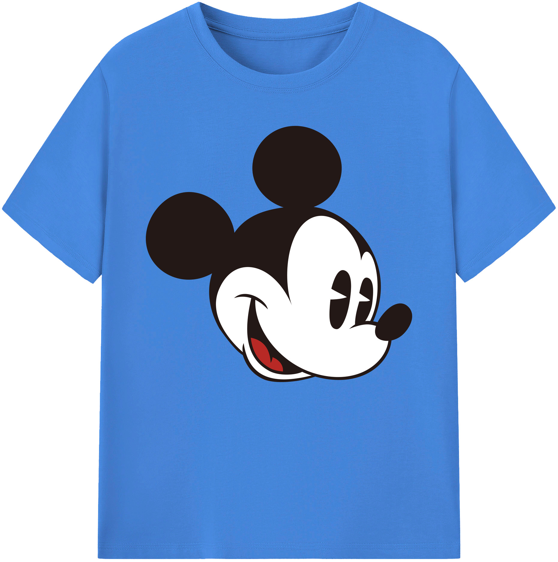 ミッキーマウス Mickey Mouse 綿100％ メンズ半袖Tシャツ｜肌触りやわらか＆通気性