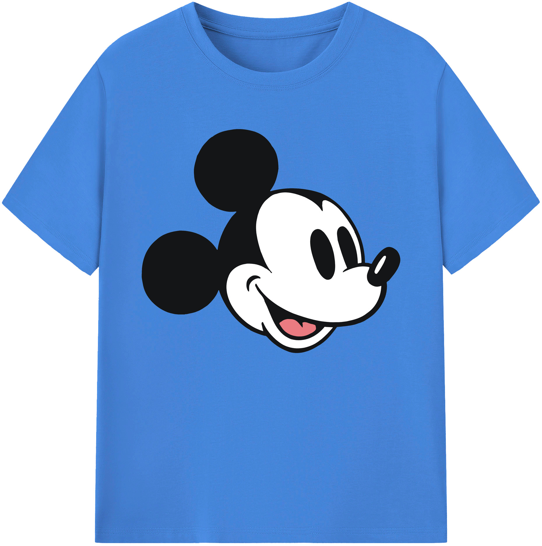 ミッキーマウス Mickey Mouse 綿100％ メンズ半袖Tシャツ｜肌触りやわらか＆通気性
