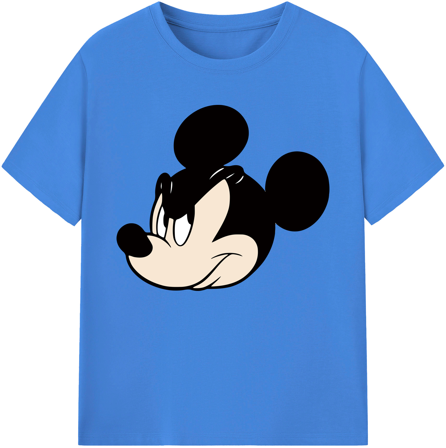 ミッキーマウス Mickey Mouse 綿100％ メンズ半袖Tシャツ｜肌触りやわらか＆通気性