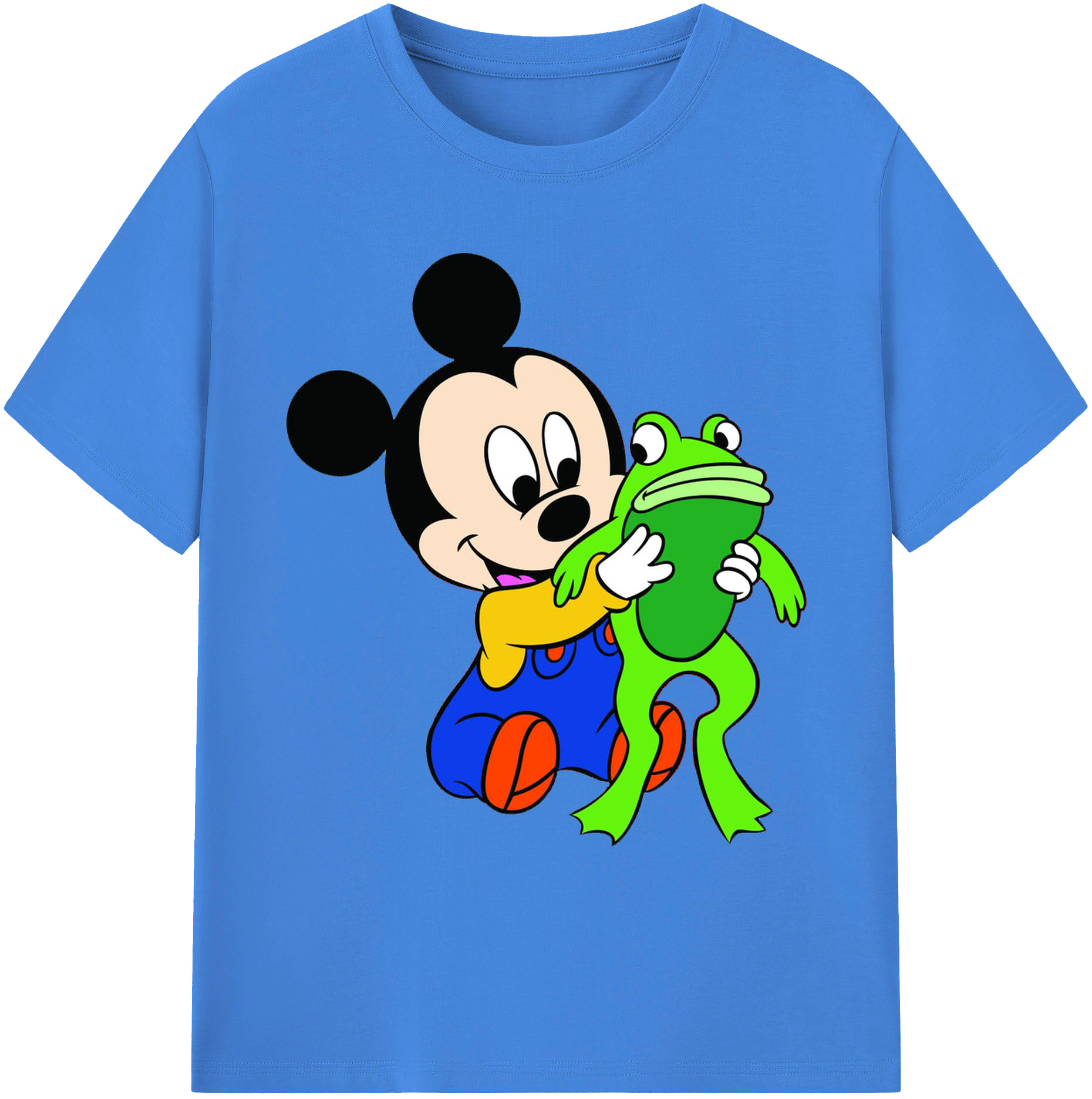 （画像用） ミッキーマウス Mickey Mouse 綿100％ メンズ半袖Tシャツ｜肌触りやわらか＆通気性