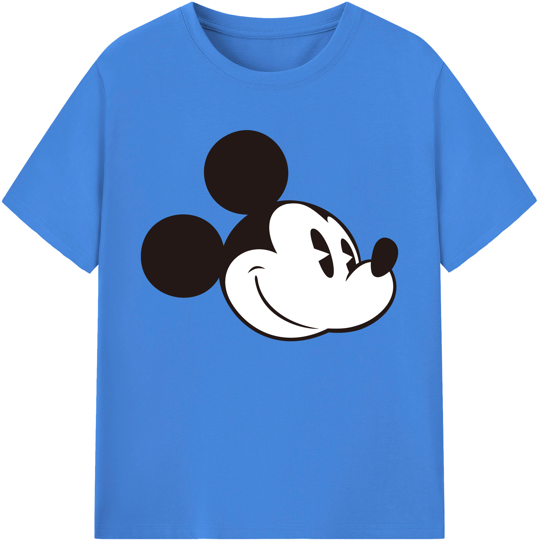 ミッキーマウス Mickey Mouse 綿100％ メンズ半袖Tシャツ｜肌触りやわらか＆通気性