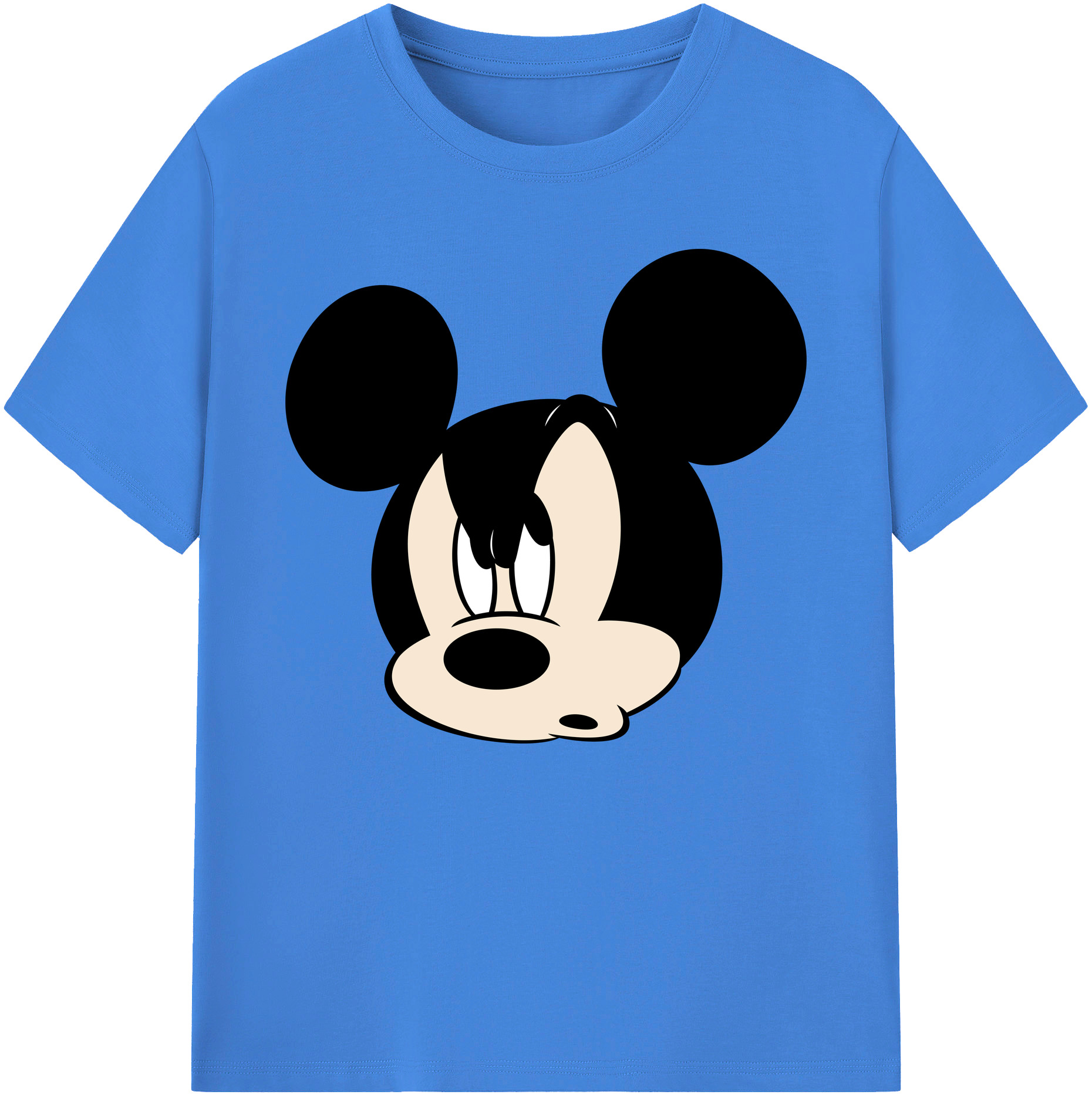 ミッキーマウス Mickey Mouse 綿100％ メンズ半袖Tシャツ｜肌触りやわらか＆通気性
