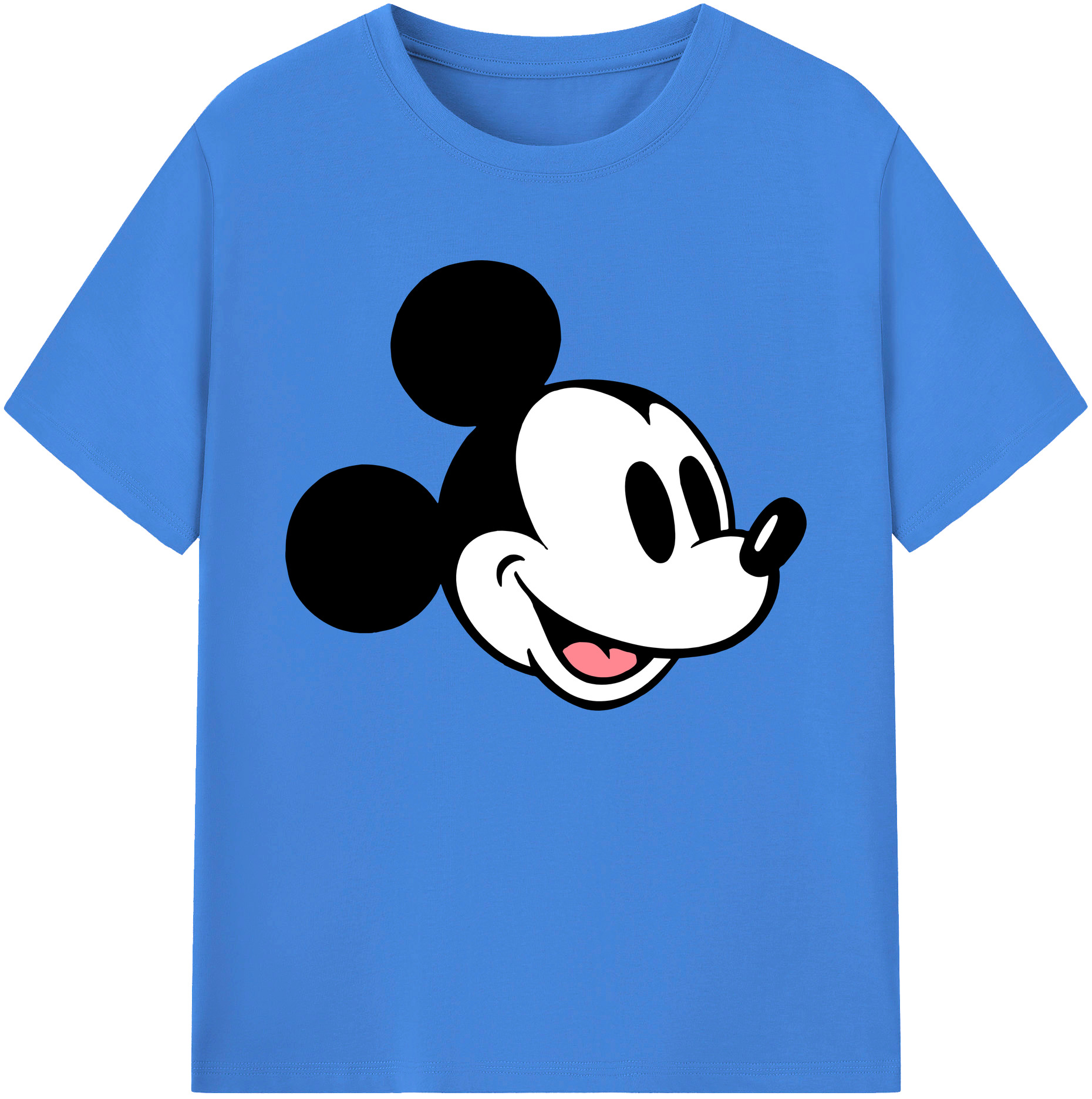 ミッキーマウス Mickey Mouse 綿100％ メンズ半袖Tシャツ｜肌触りやわらか＆通気性