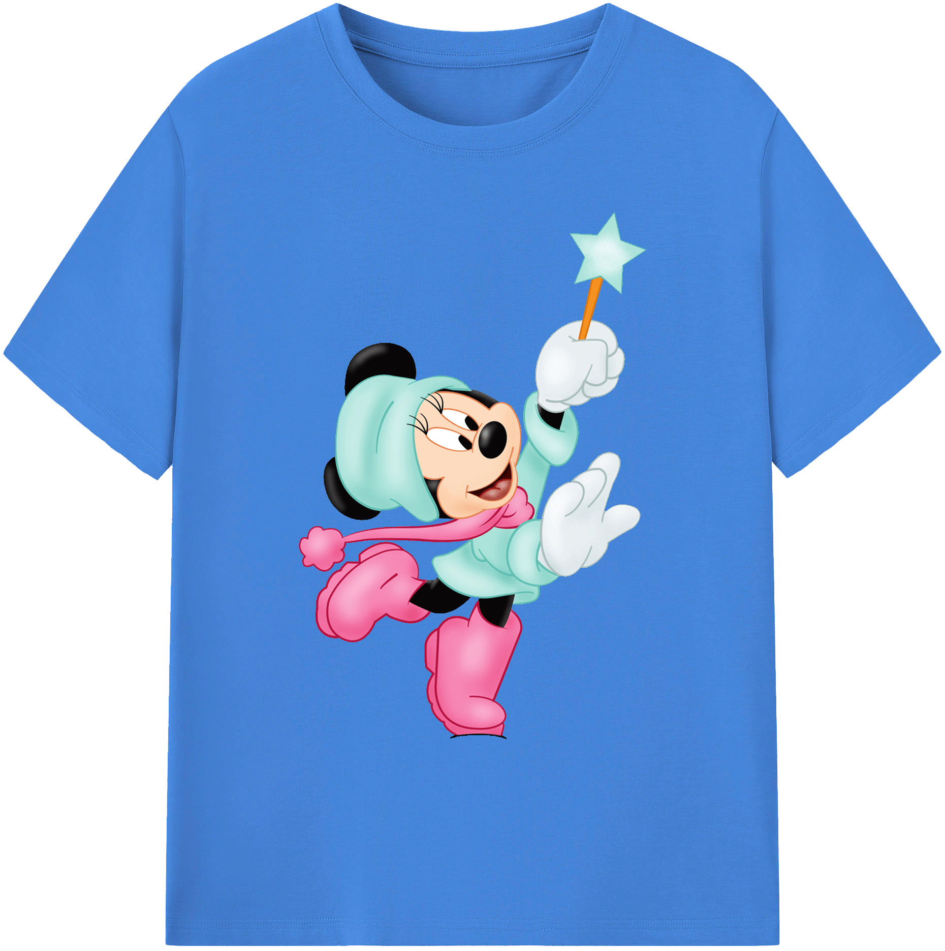 ミッキーマウス Mickey Mouse 綿100％ メンズ半袖Tシャツ｜肌触りやわらか＆通気性
