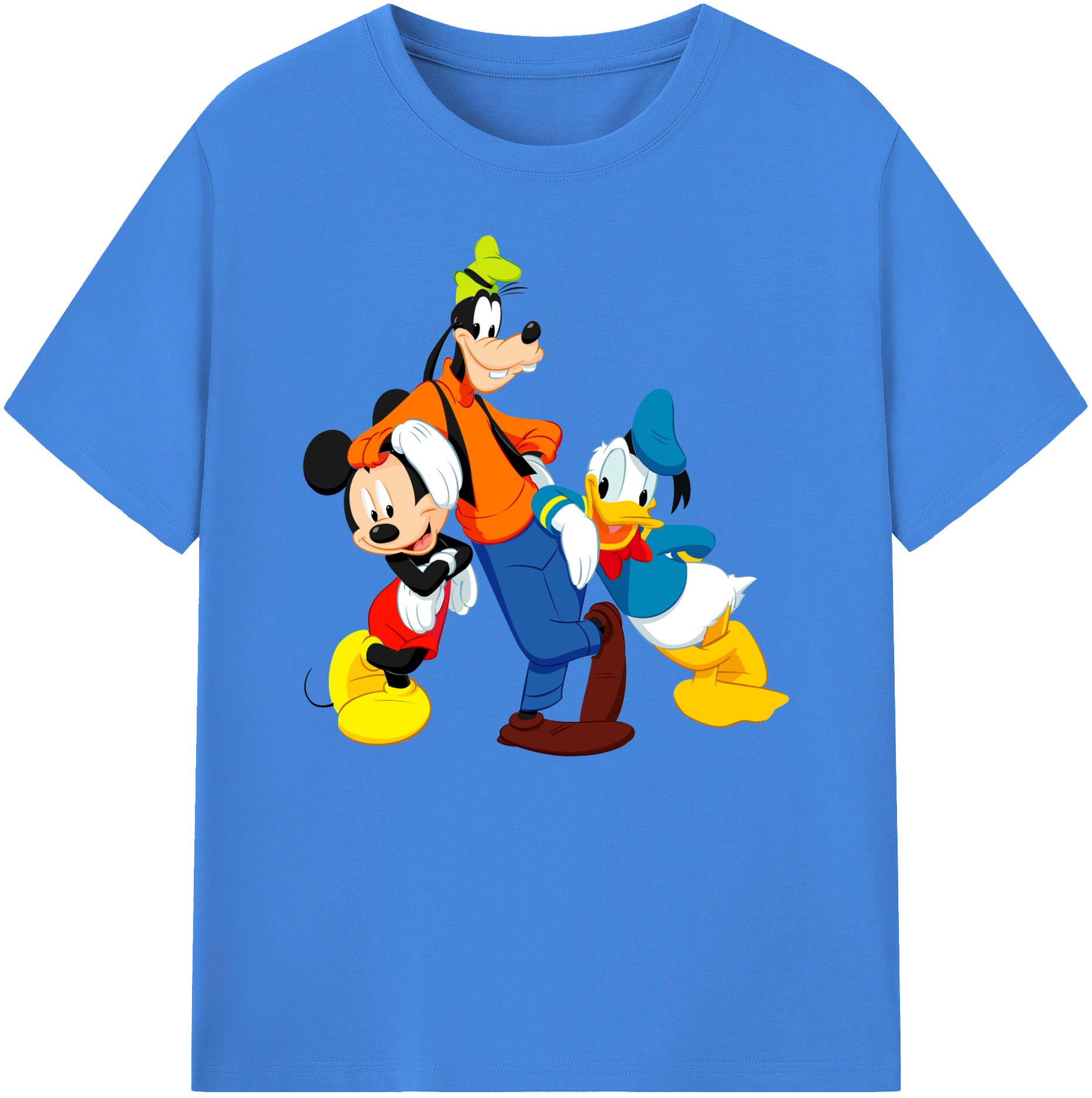 ミッキーマウス Mickey Mouse 綿100％ メンズ半袖Tシャツ｜肌触りやわらか＆通気性