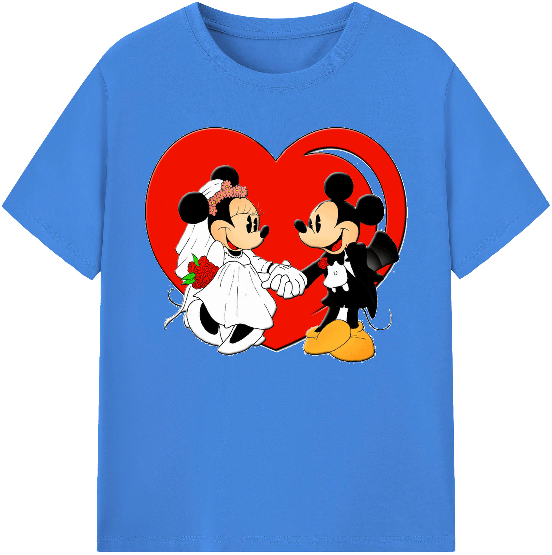 ミッキーマウス Mickey Mouse 綿100％ メンズ半袖Tシャツ｜肌触りやわらか＆通気性