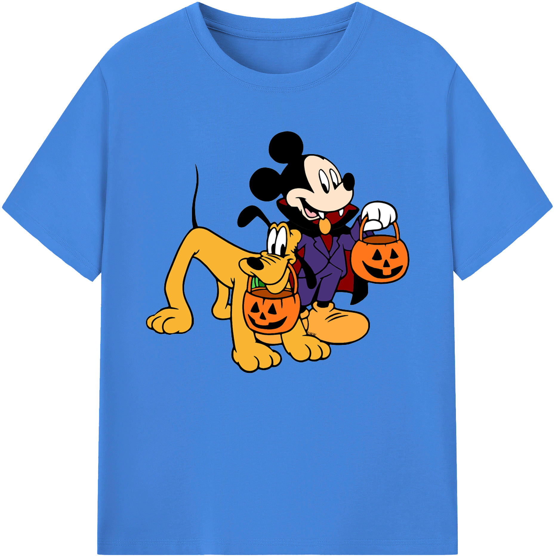 ミッキーマウス Mickey Mouse 綿100％ メンズ半袖Tシャツ｜肌触りやわらか＆通気性