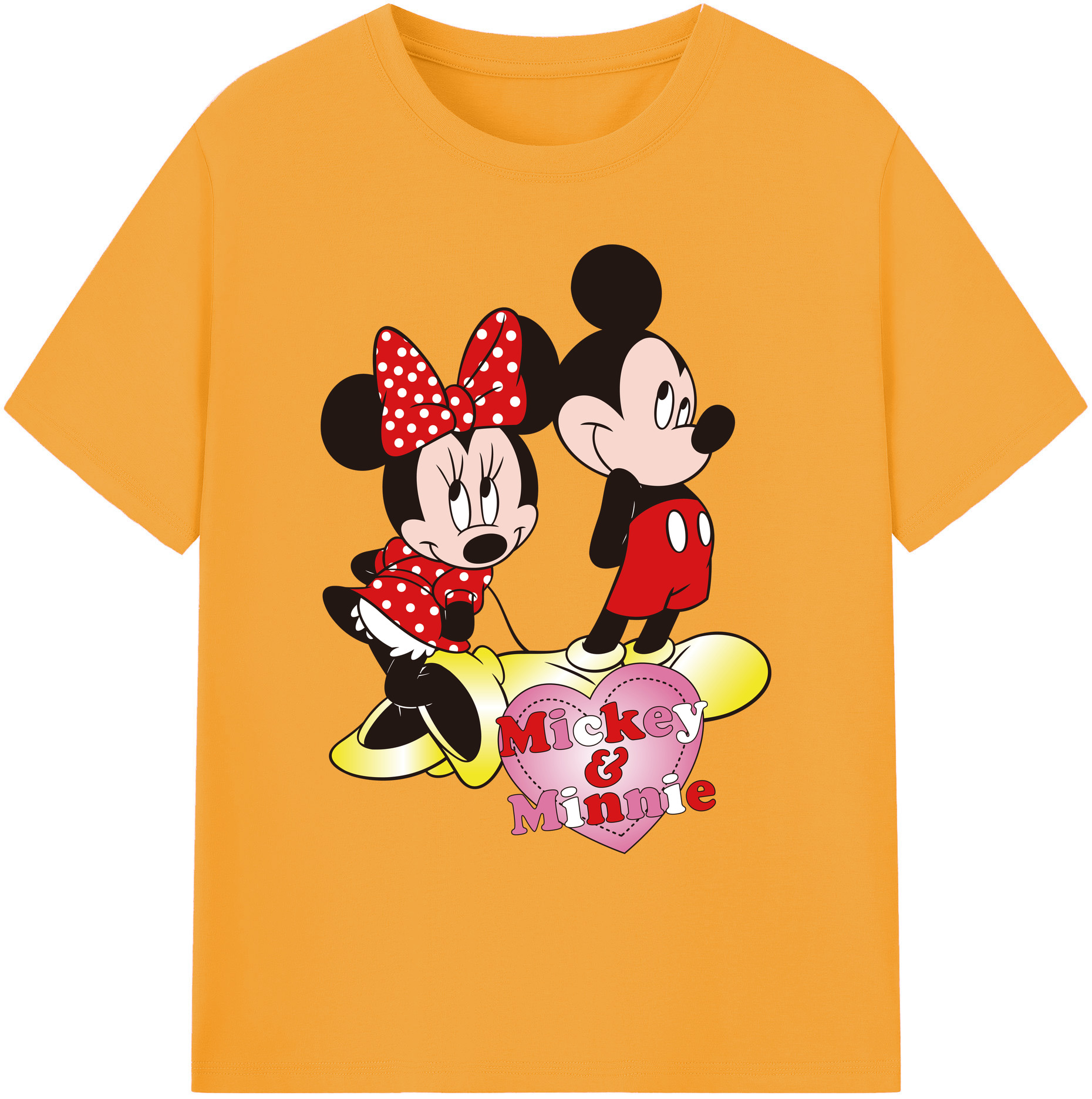 ミッキーマウス Mickey Mouse 綿100％ メンズ半袖Tシャツ｜肌触りやわらか＆通気性