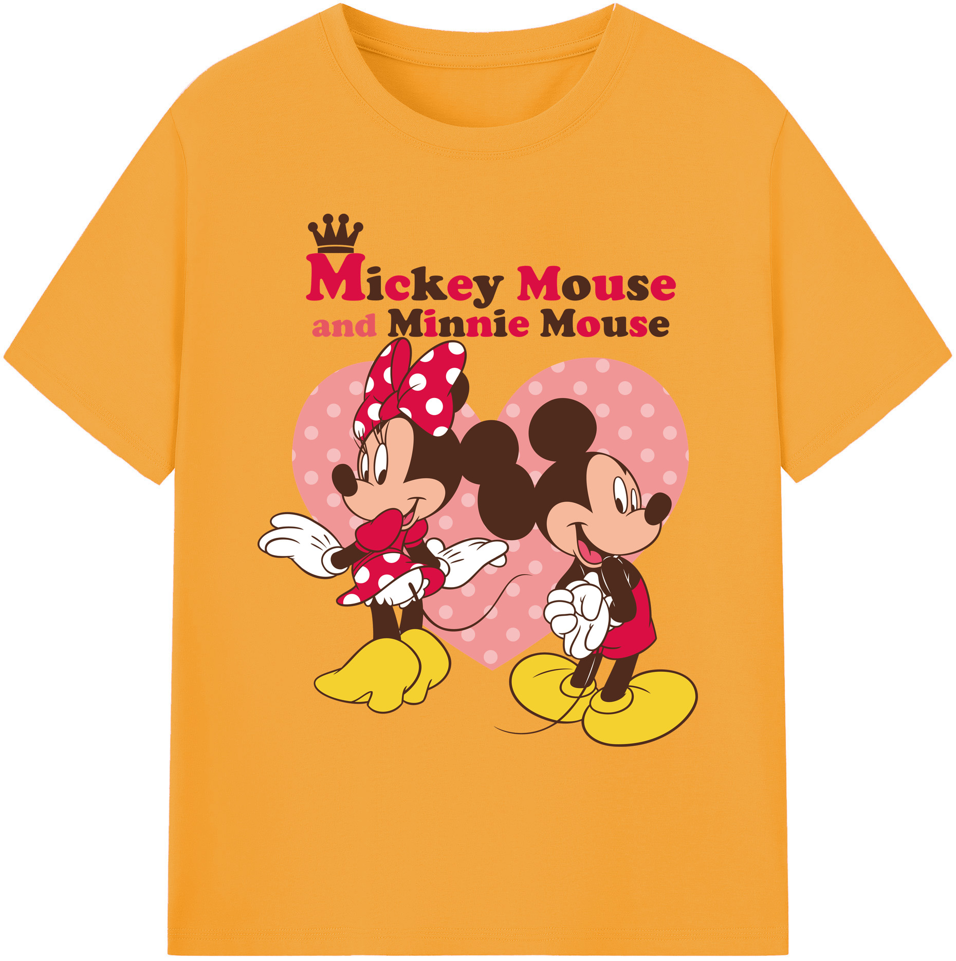 ミッキーマウス Mickey Mouse 綿100％ メンズ半袖Tシャツ｜肌触りやわらか＆通気性
