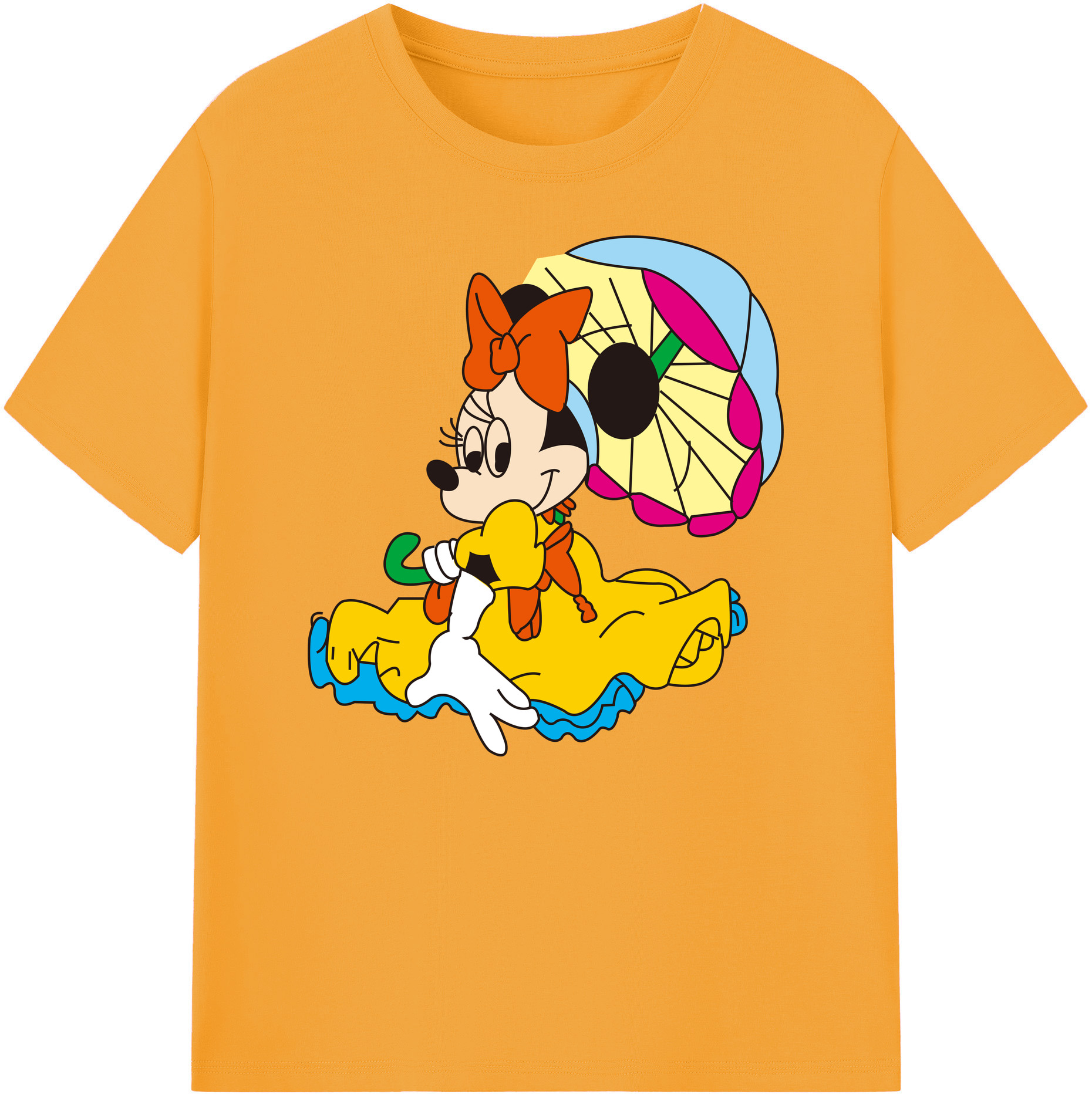 ミッキーマウス Mickey Mouse 綿100％ メンズ半袖Tシャツ｜肌触りやわらか＆通気性