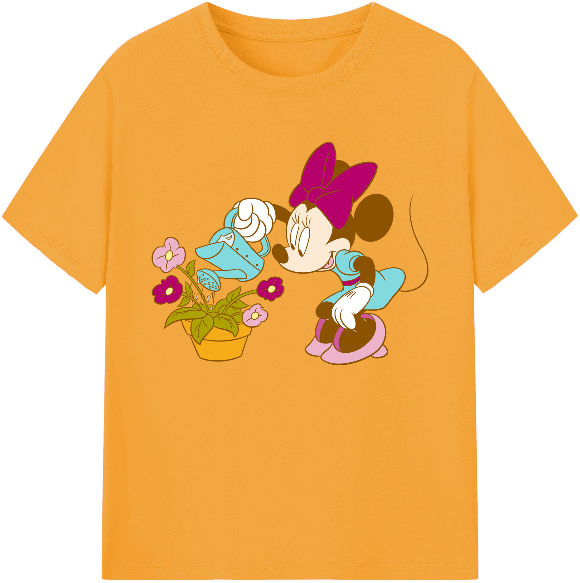 ミッキーマウス Mickey Mouse 綿100％ メンズ半袖Tシャツ｜肌触りやわらか＆通気性