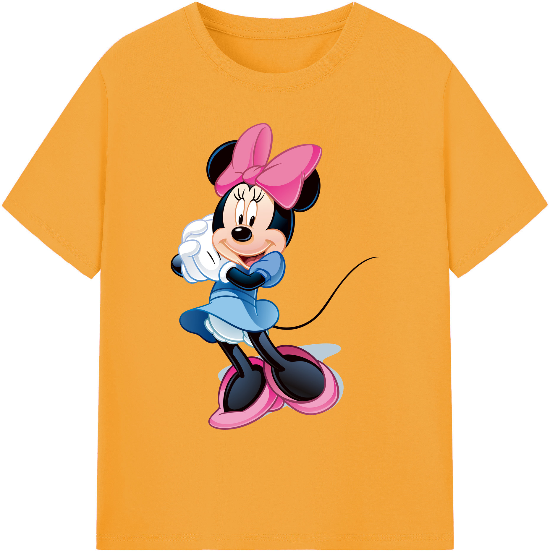ミッキーマウス Mickey Mouse 綿100％ メンズ半袖Tシャツ｜肌触りやわらか＆通気性