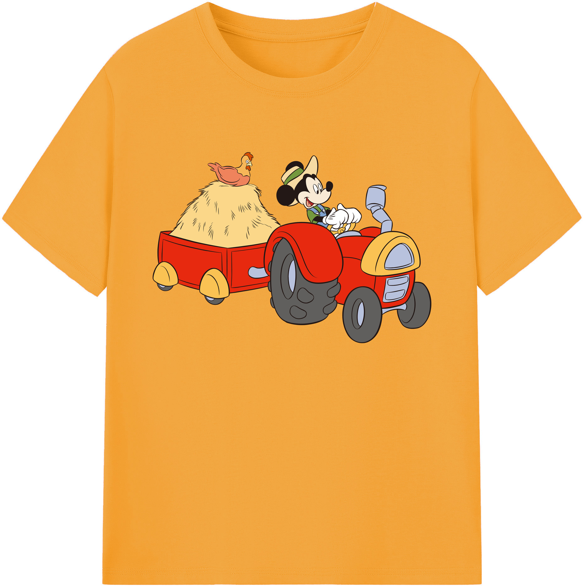 ミッキーマウス Mickey Mouse 綿100％ メンズ半袖Tシャツ｜肌触りやわらか＆通気性