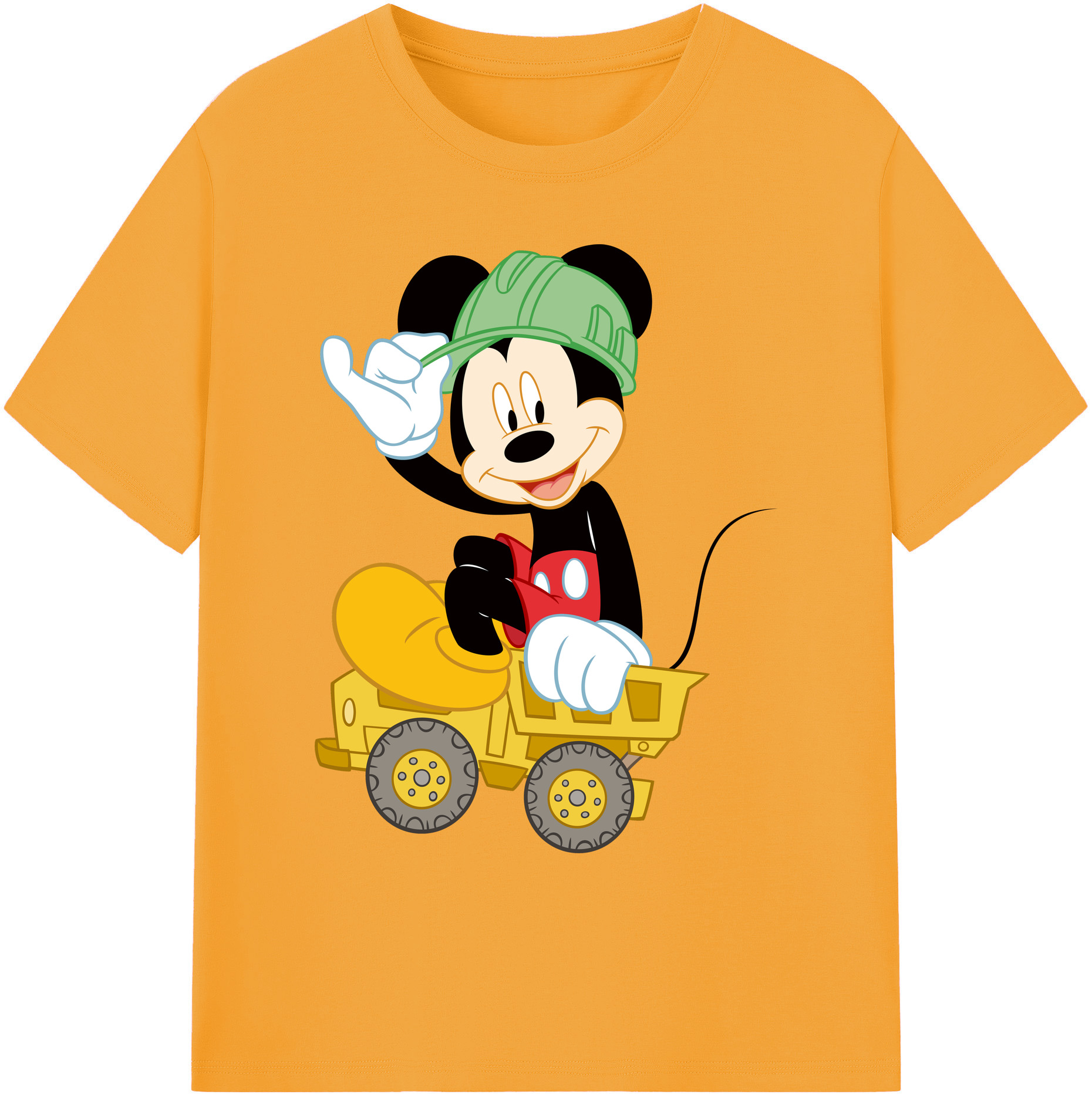 ミッキーマウス Mickey Mouse 綿100％ メンズ半袖Tシャツ｜肌触りやわらか＆通気性