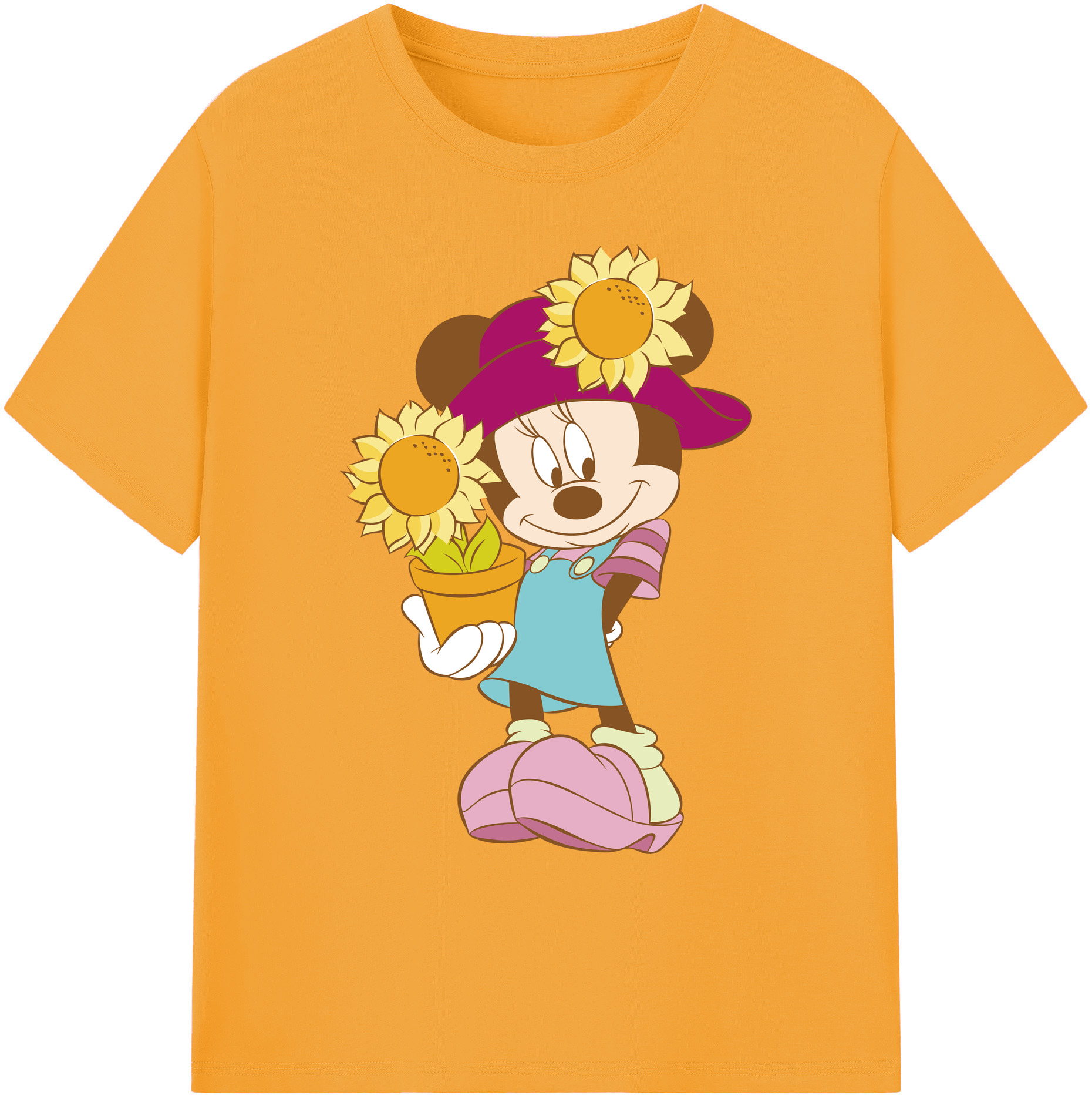 ミッキーマウス Mickey Mouse 綿100％ メンズ半袖Tシャツ｜肌触りやわらか＆通気性