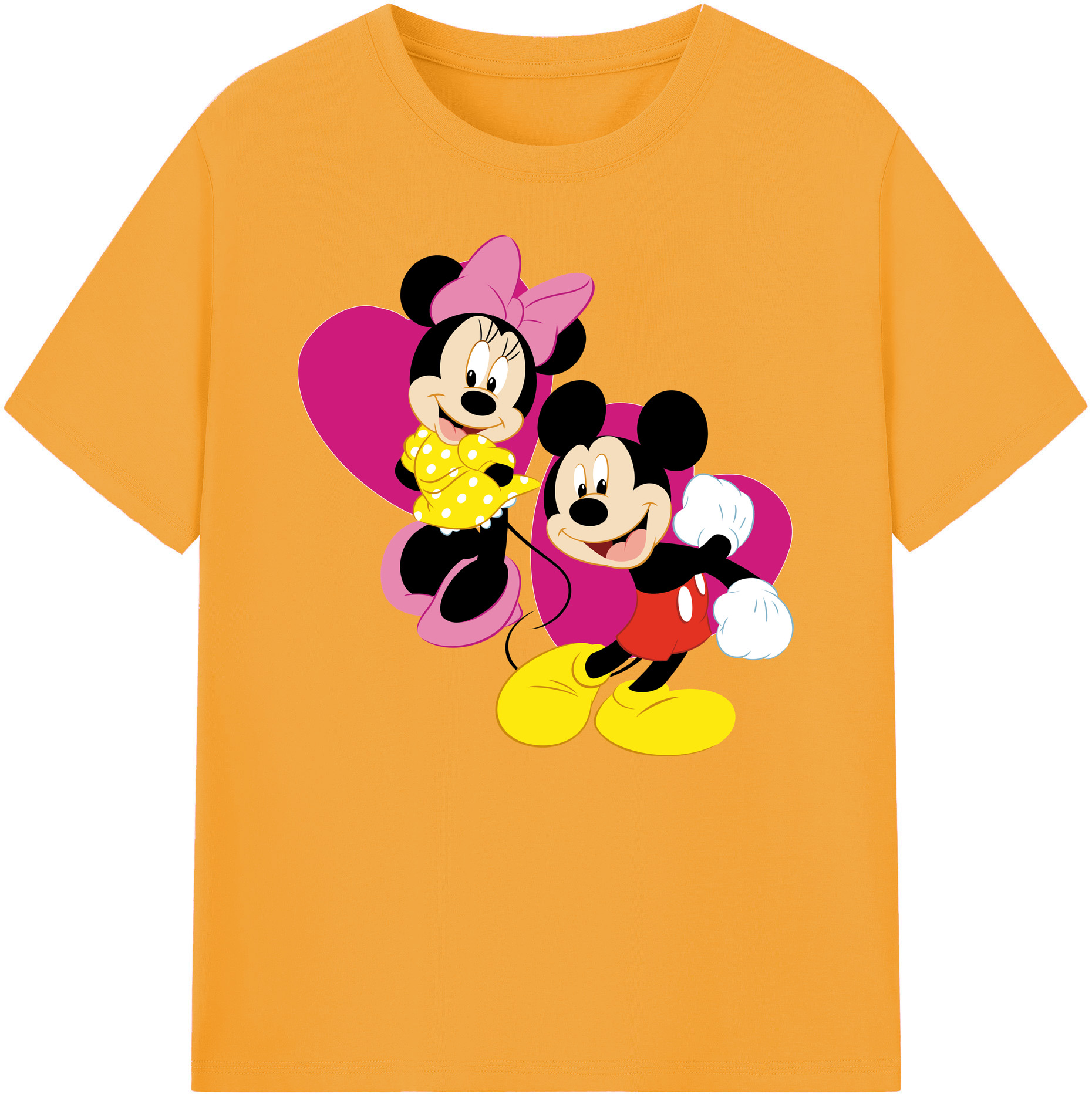 ミッキーマウス Mickey Mouse 綿100％ メンズ半袖Tシャツ｜肌触りやわらか＆通気性