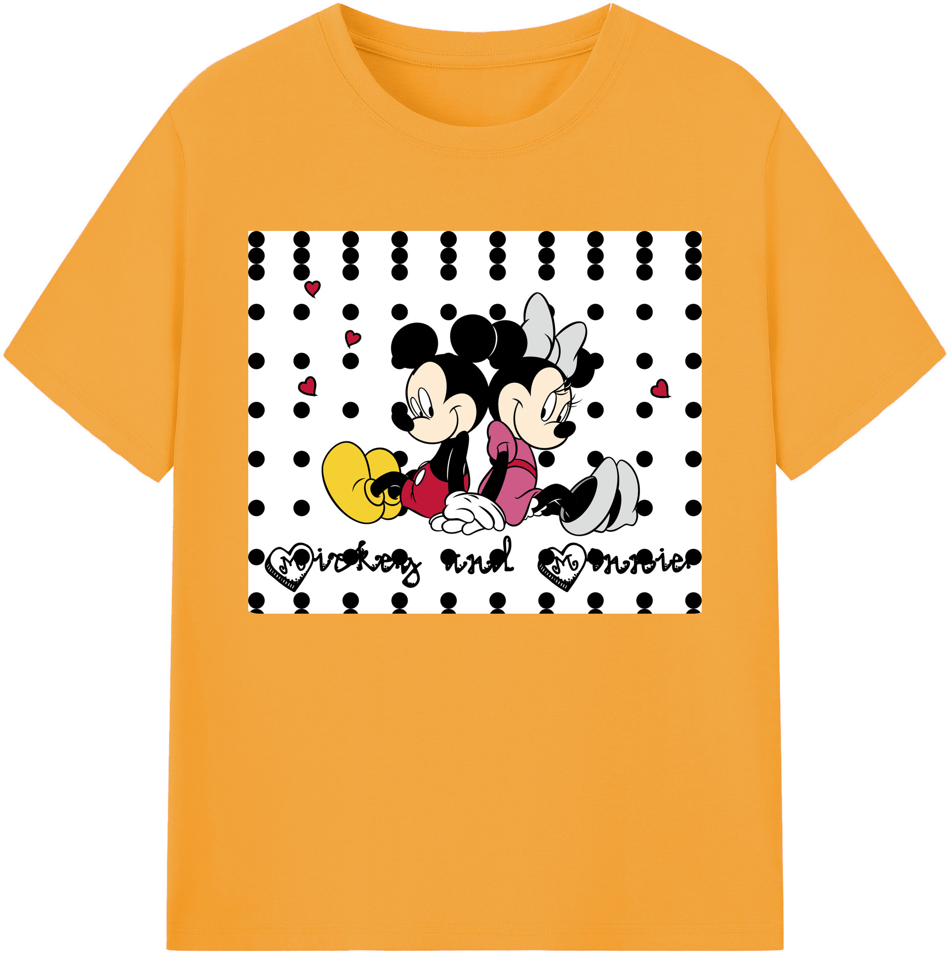 ミッキーマウス Mickey Mouse 綿100％ メンズ半袖Tシャツ｜肌触りやわらか＆通気性