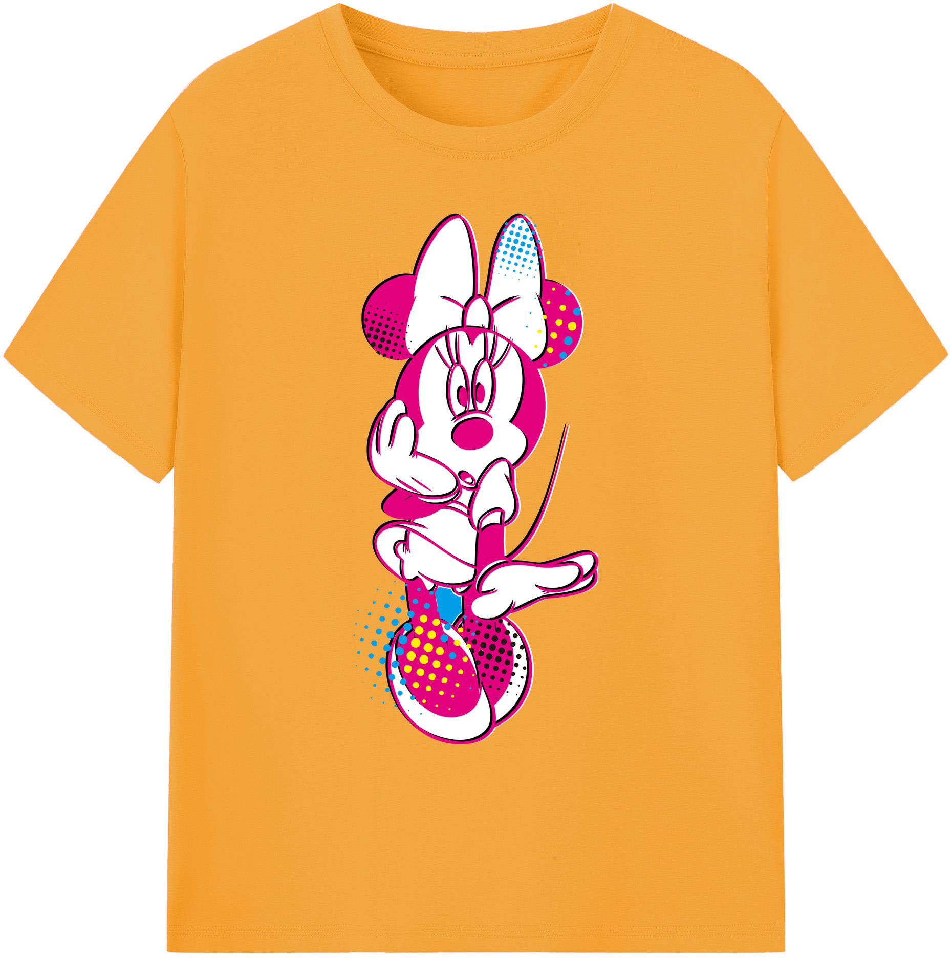 ミッキーマウス Mickey Mouse 綿100％ メンズ半袖Tシャツ｜肌触りやわらか＆通気性