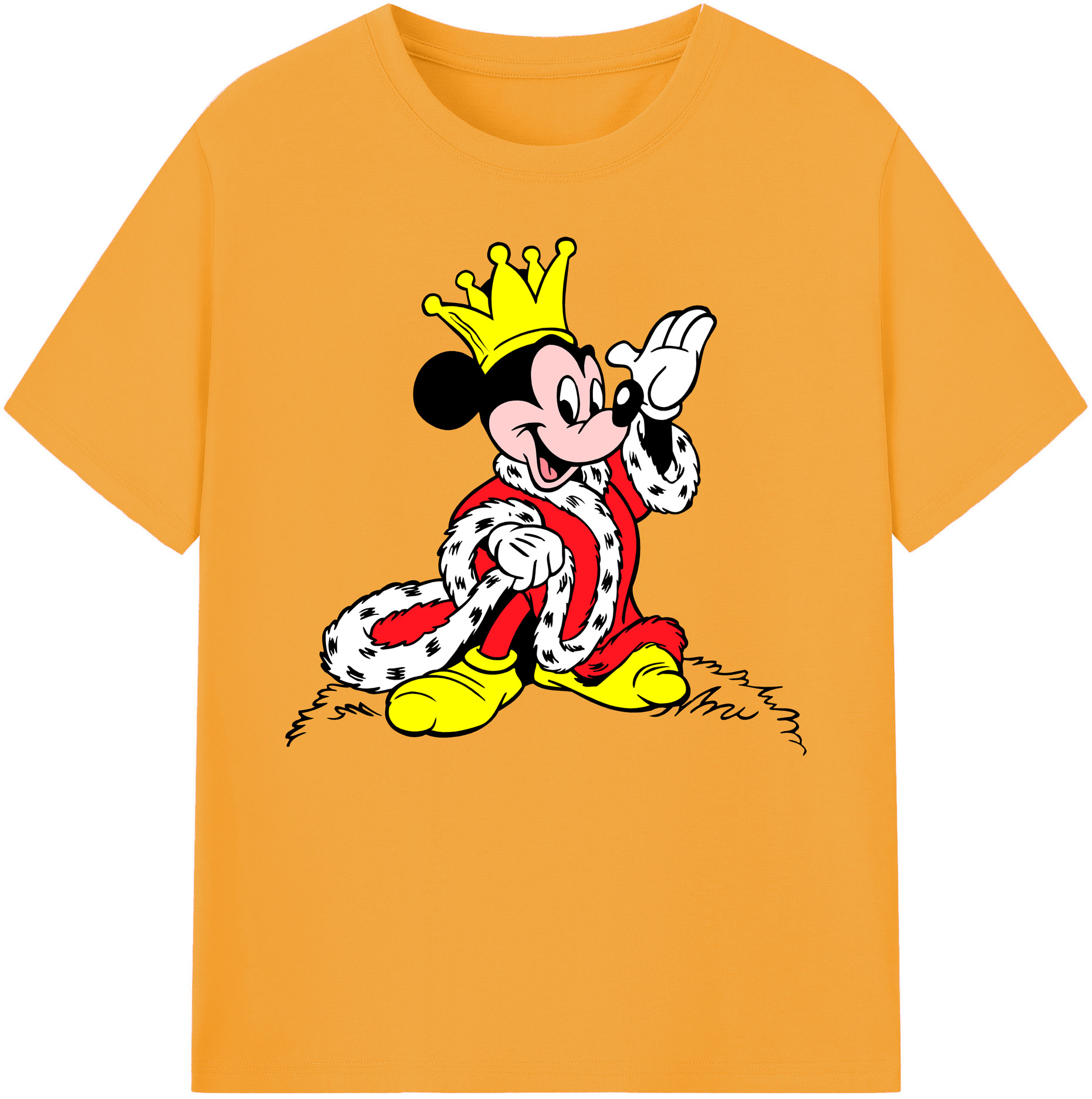 ミッキーマウス Mickey Mouse 綿100％ メンズ半袖Tシャツ｜肌触りやわらか＆通気性