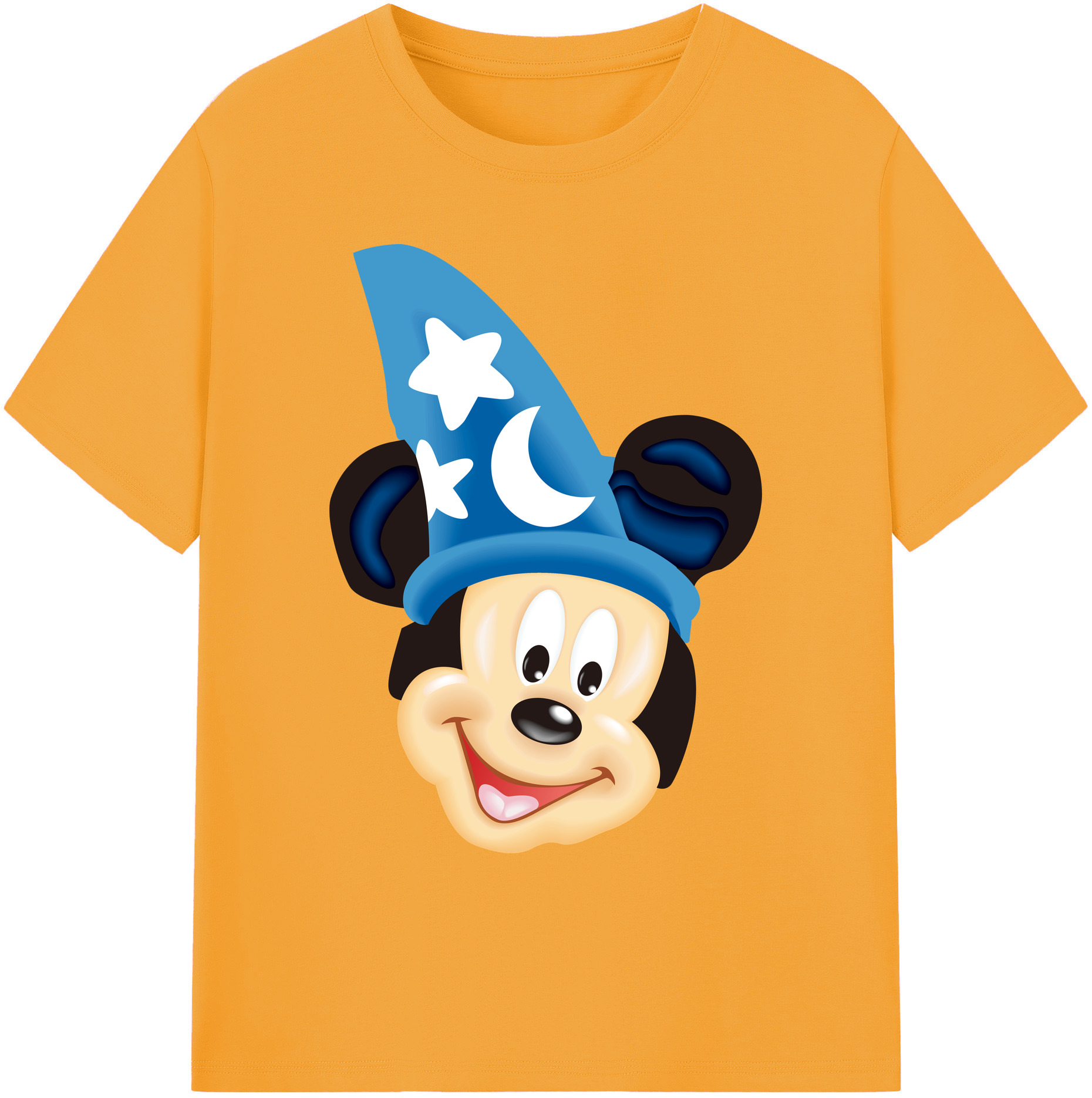 ミッキーマウス Mickey Mouse 綿100％ メンズ半袖Tシャツ｜肌触りやわらか＆通気性