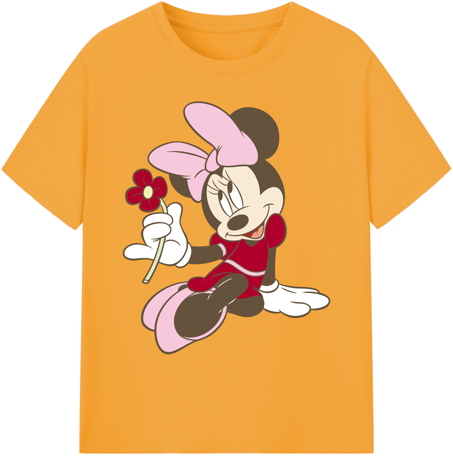 ミッキーマウス Mickey Mouse 綿100％ メンズ半袖Tシャツ｜肌触りやわらか＆通気性