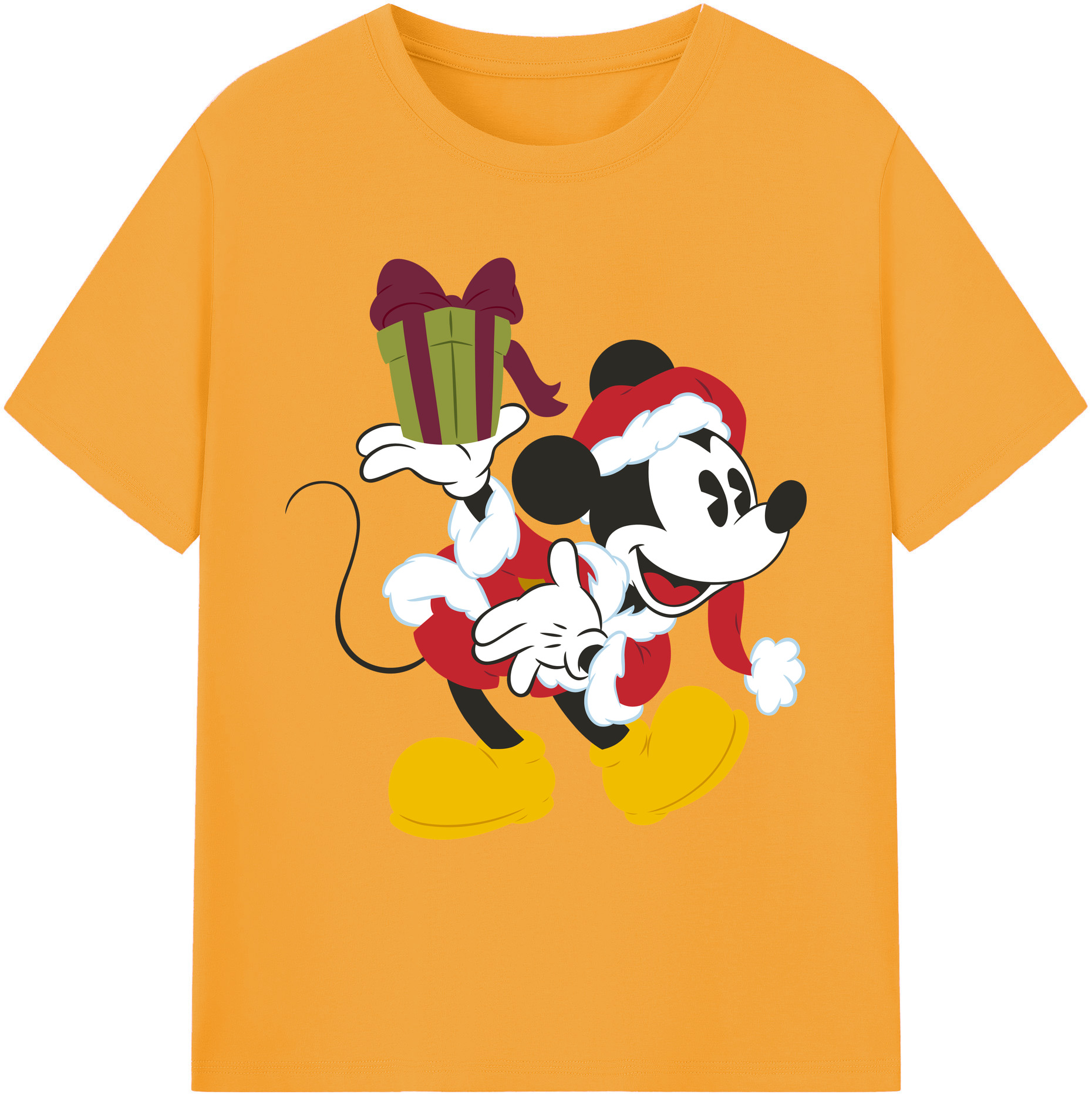 ミッキーマウス Mickey Mouse 綿100％ メンズ半袖Tシャツ｜肌触りやわらか＆通気性