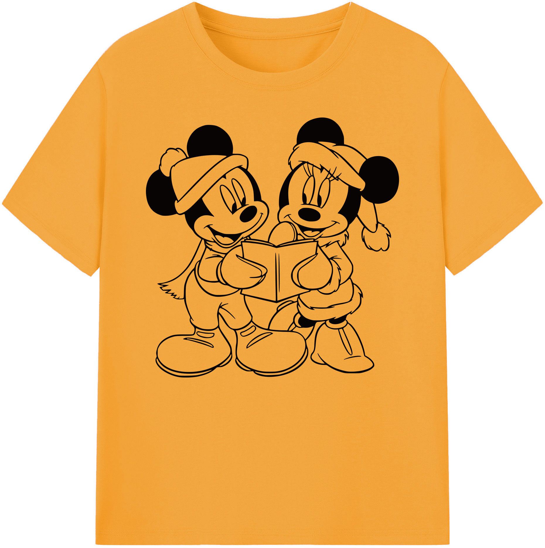 ミッキーマウス Mickey Mouse 綿100％ メンズ半袖Tシャツ｜肌触りやわらか＆通気性
