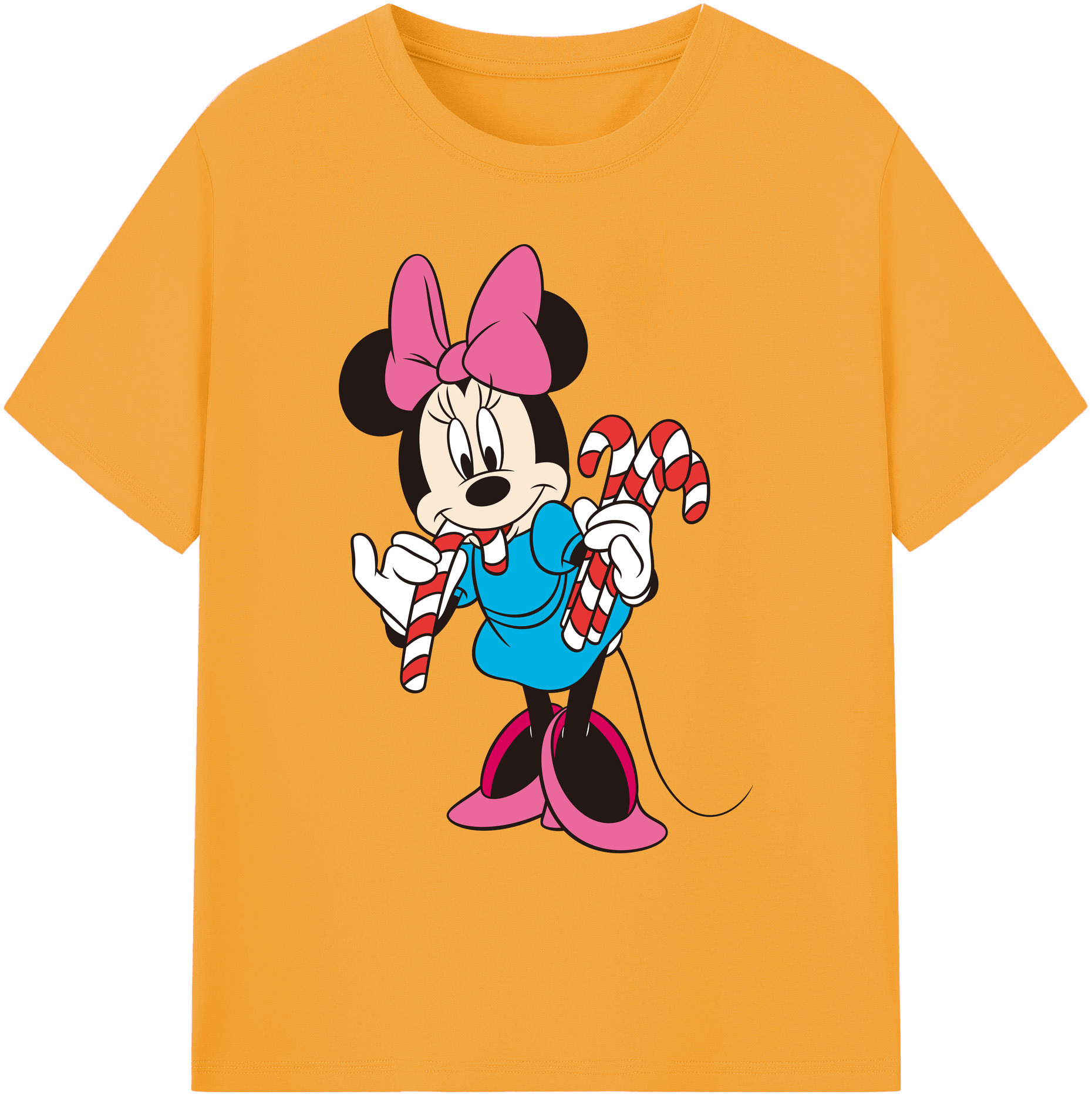 ミッキーマウス Mickey Mouse 綿100％ メンズ半袖Tシャツ｜肌触りやわらか＆通気性