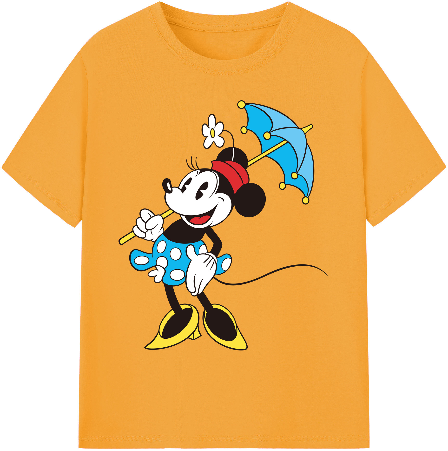 ミッキーマウス Mickey Mouse 綿100％ メンズ半袖Tシャツ｜肌触りやわらか＆通気性