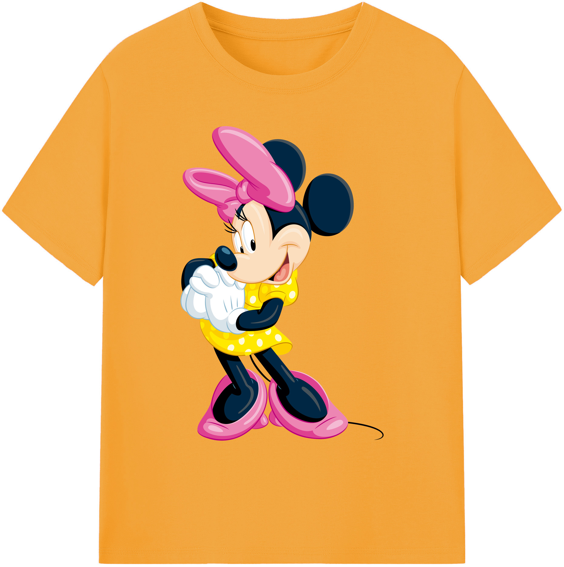 ミッキーマウス Mickey Mouse 綿100％ メンズ半袖Tシャツ｜肌触りやわらか＆通気性