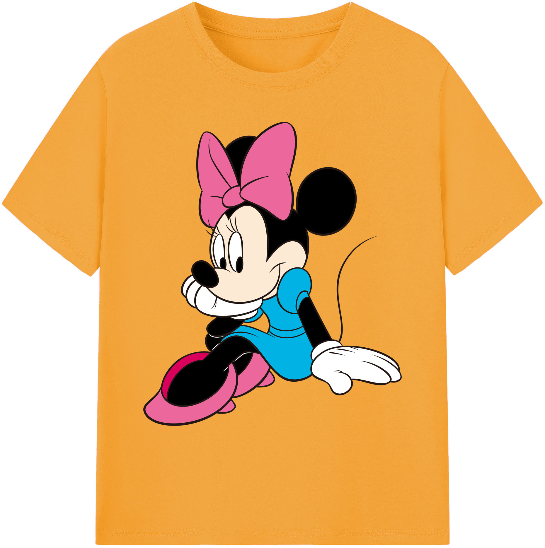 ミッキーマウス Mickey Mouse 綿100％ メンズ半袖Tシャツ｜肌触りやわらか＆通気性