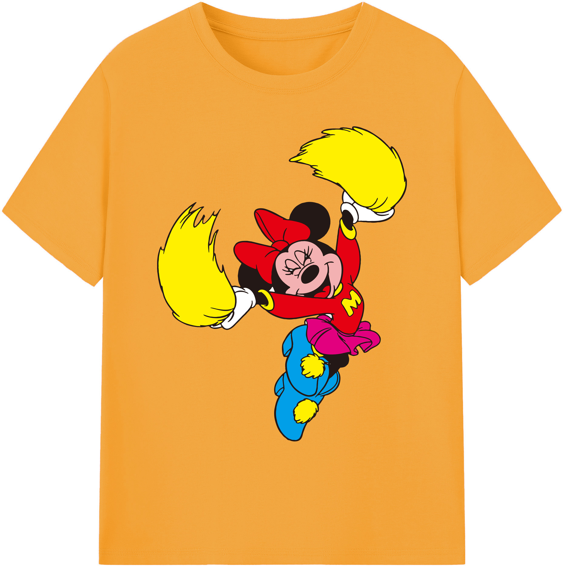 ミッキーマウス Mickey Mouse 綿100％ メンズ半袖Tシャツ｜肌触りやわらか＆通気性