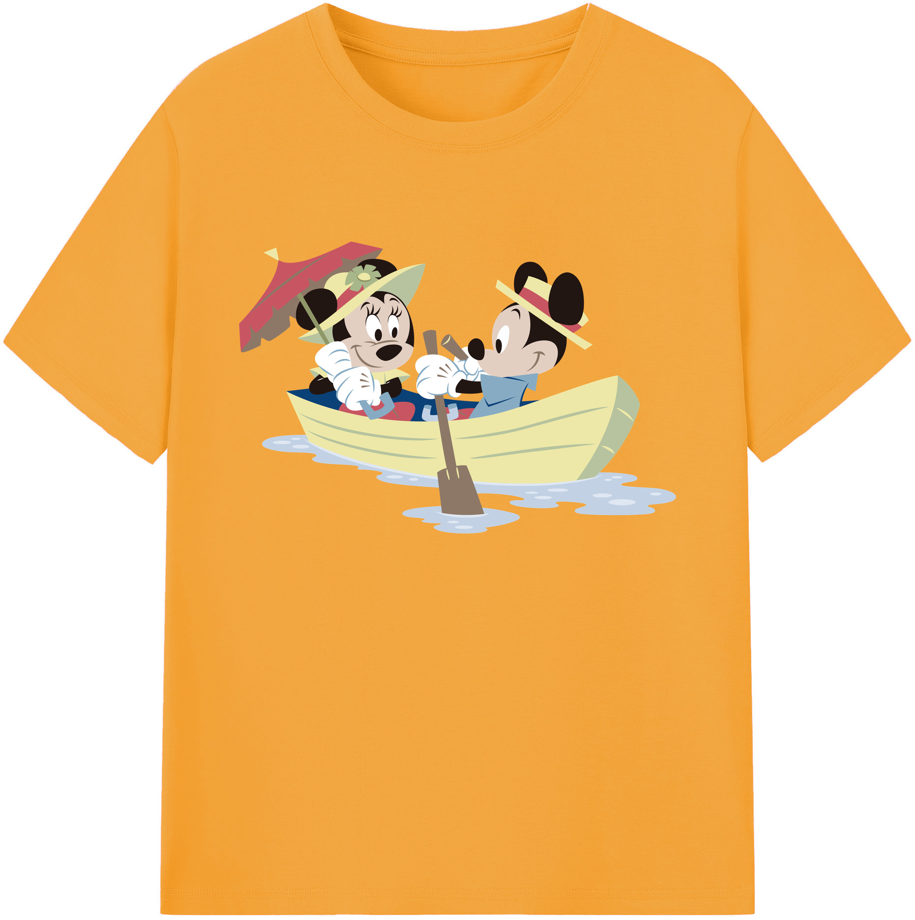 ミッキーマウス Mickey Mouse 綿100％ メンズ半袖Tシャツ｜肌触りやわらか＆通気性