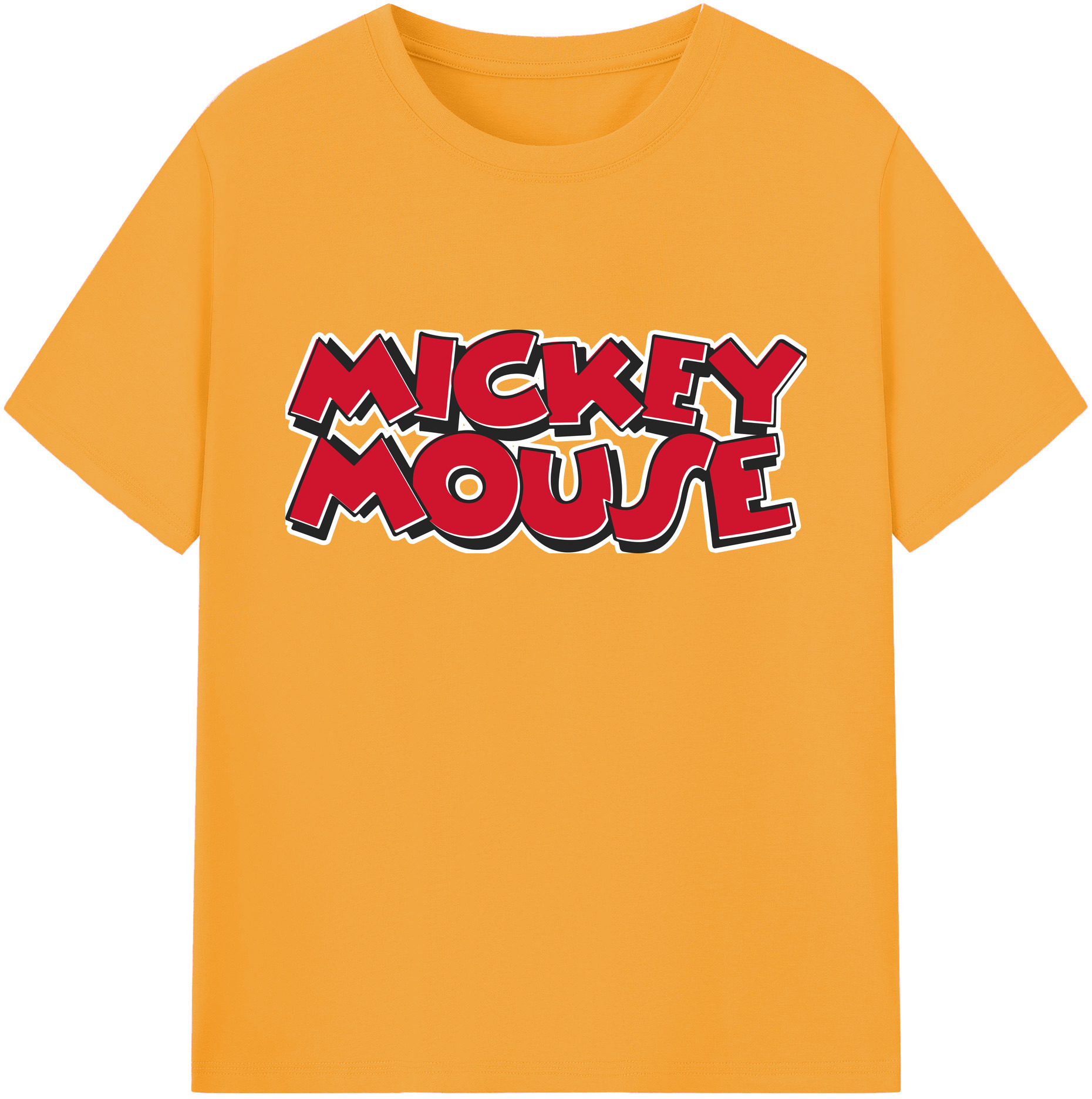 ミッキーマウス Mickey Mouse 綿100％ メンズ半袖Tシャツ｜肌触りやわらか＆通気性