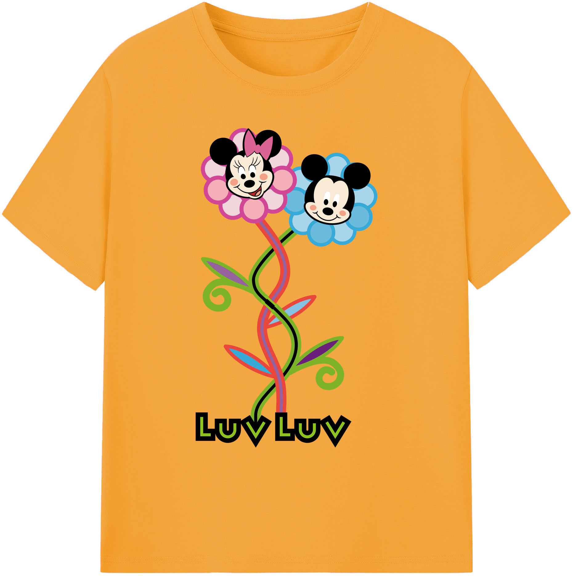 （画像用） ミッキーマウス Mickey Mouse 綿100％ メンズ半袖Tシャツ｜肌触りやわらか＆通気性