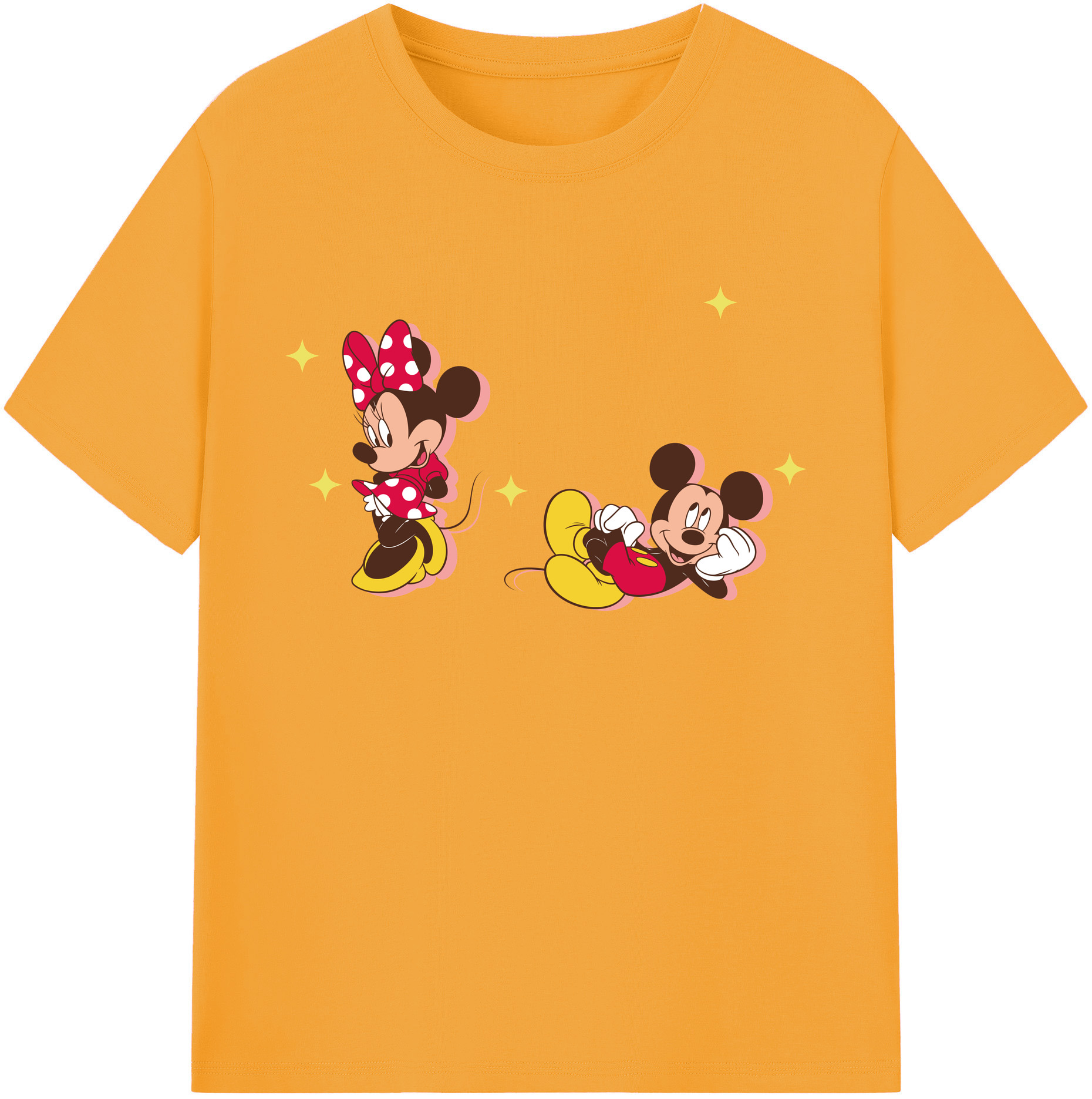 ミッキーマウス Mickey Mouse 綿100％ メンズ半袖Tシャツ｜肌触りやわらか＆通気性