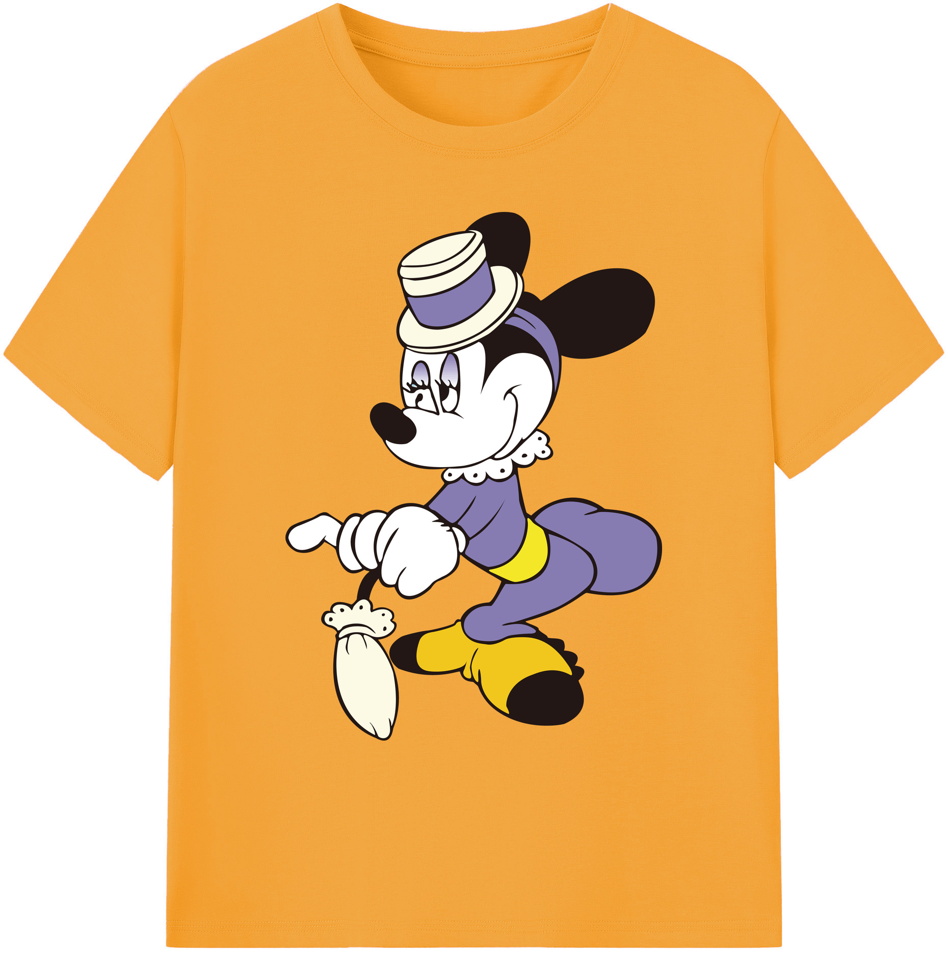 ミッキーマウス Mickey Mouse 綿100％ メンズ半袖Tシャツ｜肌触りやわらか＆通気性