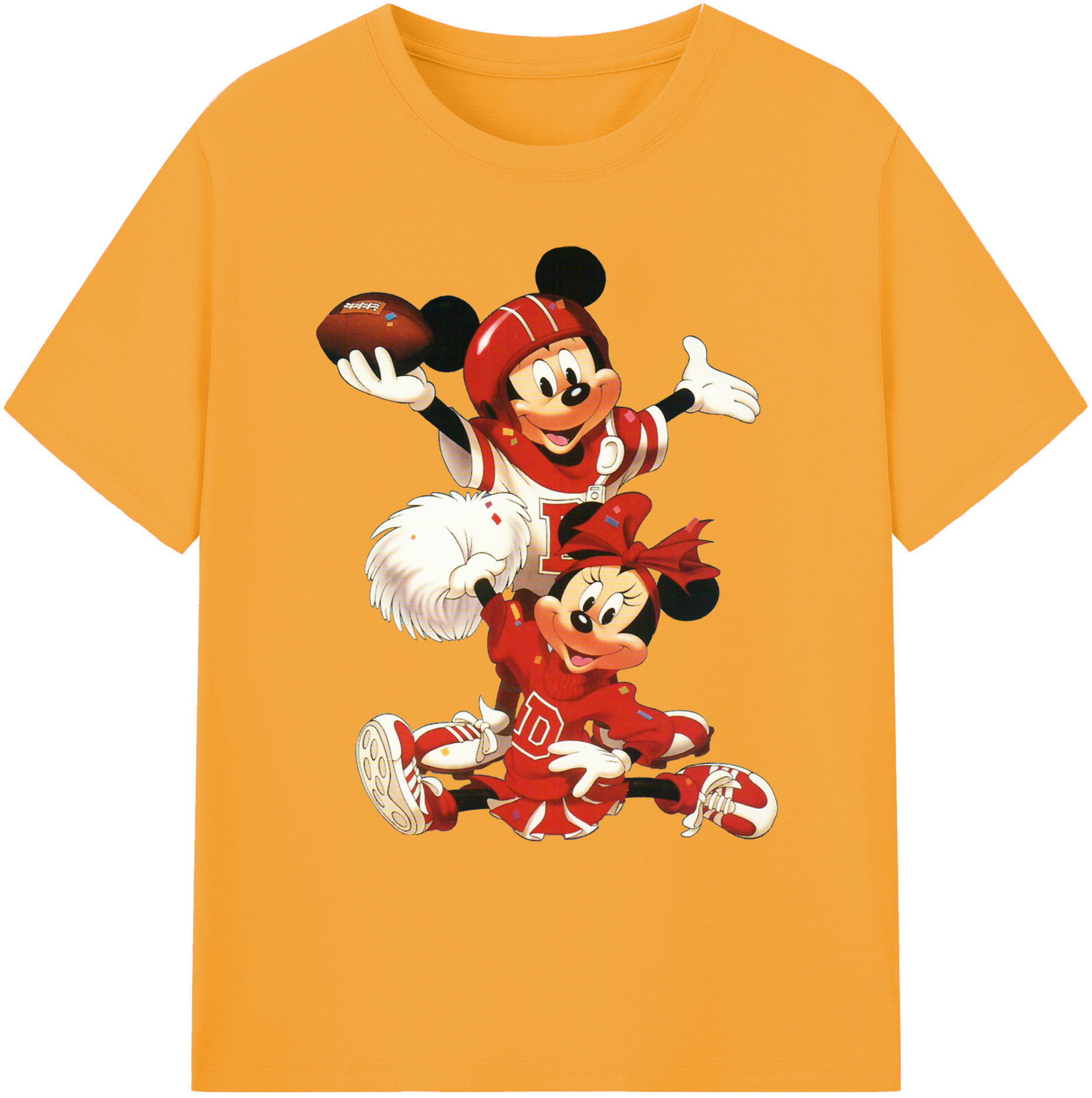ミッキーマウス Mickey Mouse 綿100％ メンズ半袖Tシャツ｜肌触りやわらか＆通気性