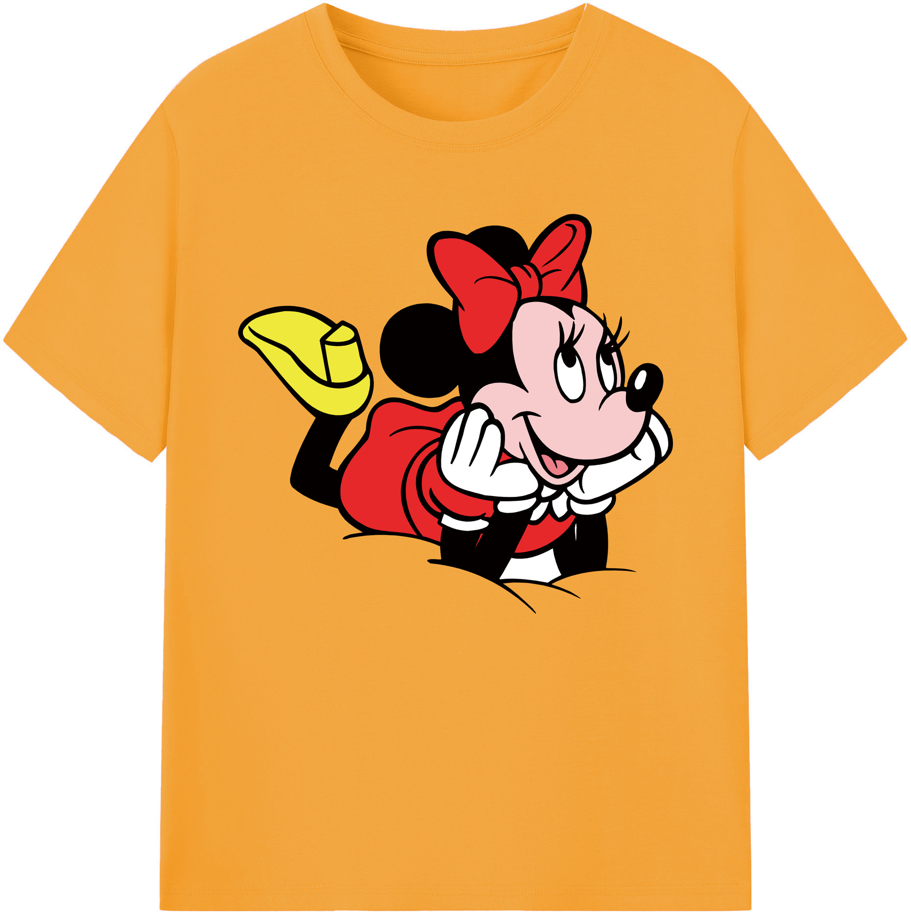 ミッキーマウス Mickey Mouse 綿100％ メンズ半袖Tシャツ｜肌触りやわらか＆通気性