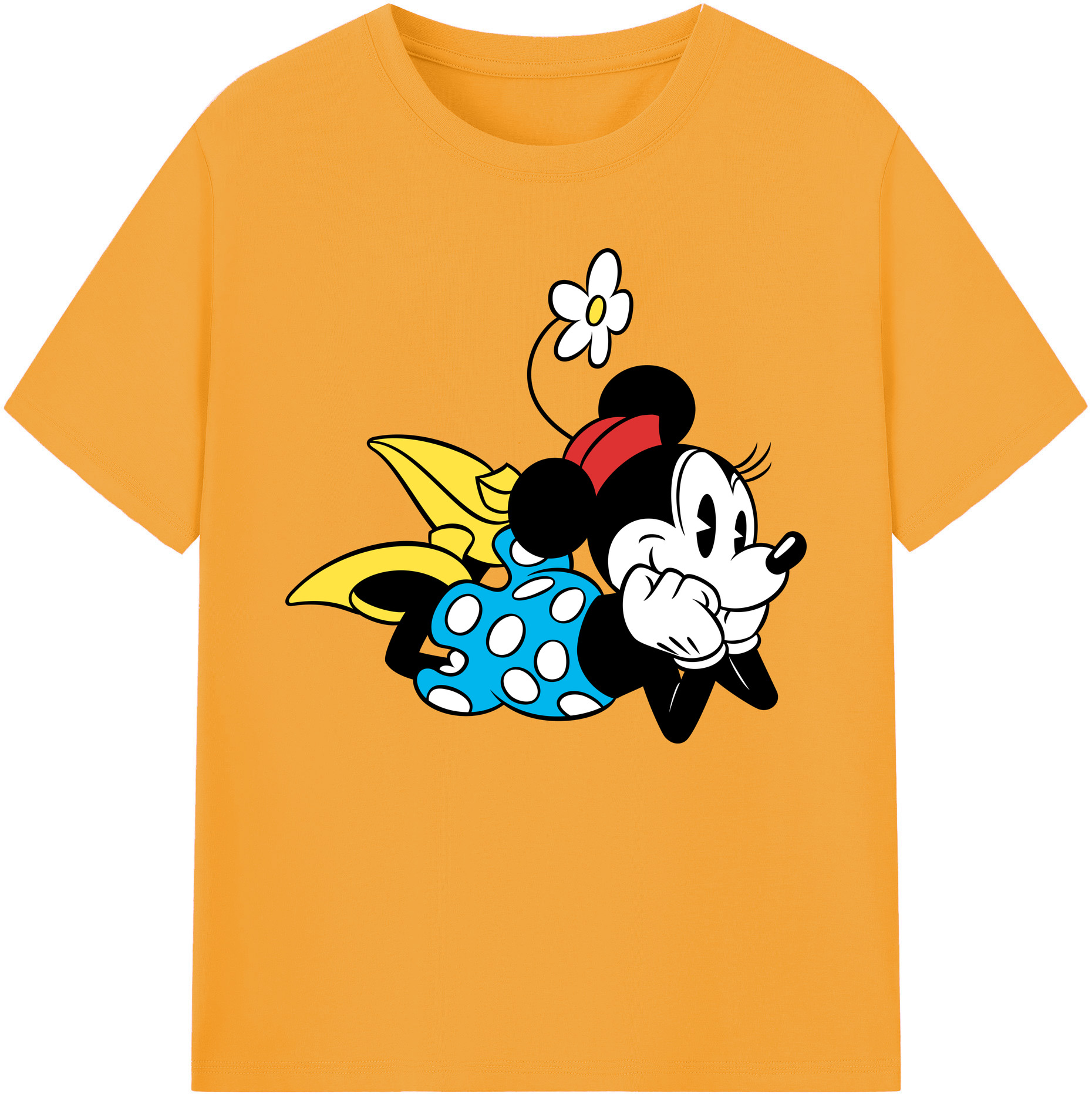 ミッキーマウス Mickey Mouse 綿100％ メンズ半袖Tシャツ｜肌触りやわらか＆通気性