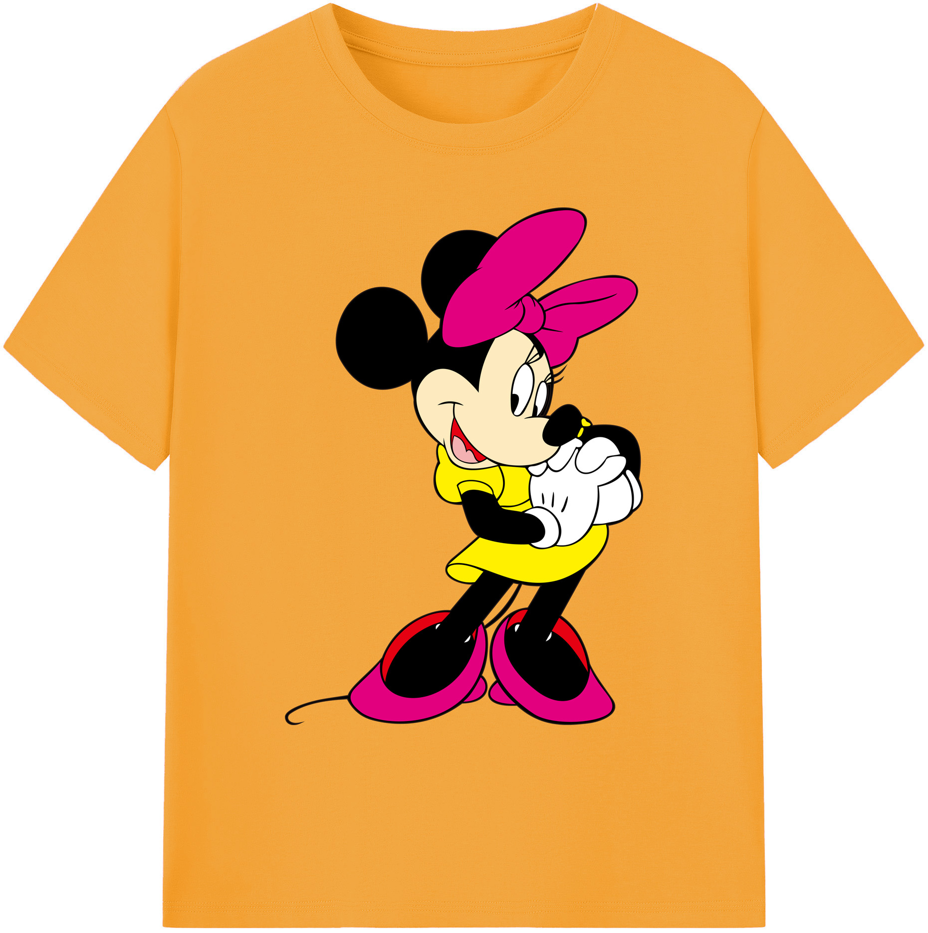 ミッキーマウス Mickey Mouse 綿100％ メンズ半袖Tシャツ｜肌触りやわらか＆通気性