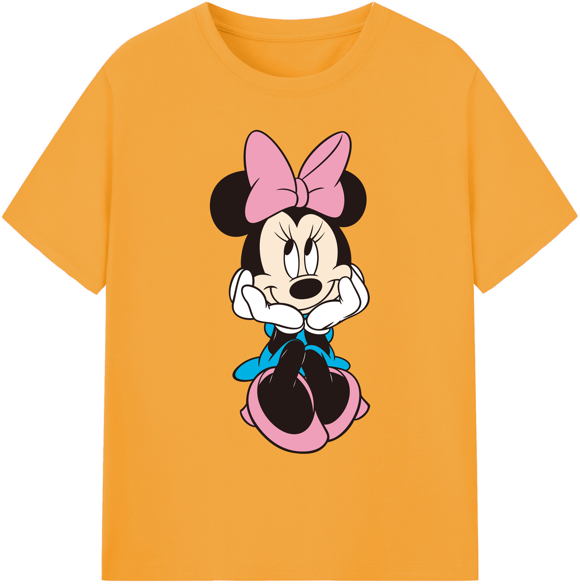 ミッキーマウス Mickey Mouse 綿100％ メンズ半袖Tシャツ｜肌触りやわらか＆通気性